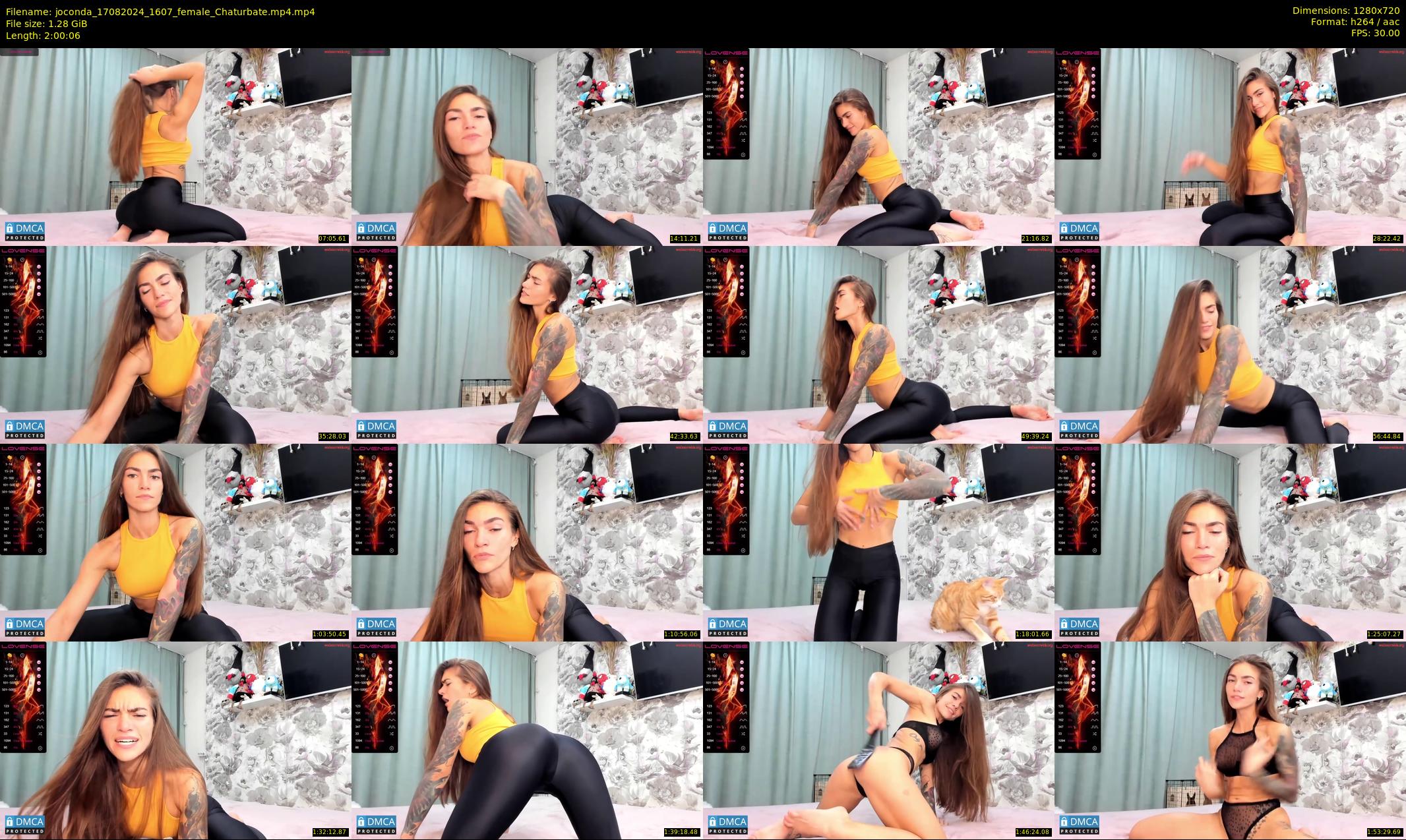 joconda — 121 minute Chaturbate female cam show recording, 720p, Aug 17, 2024
