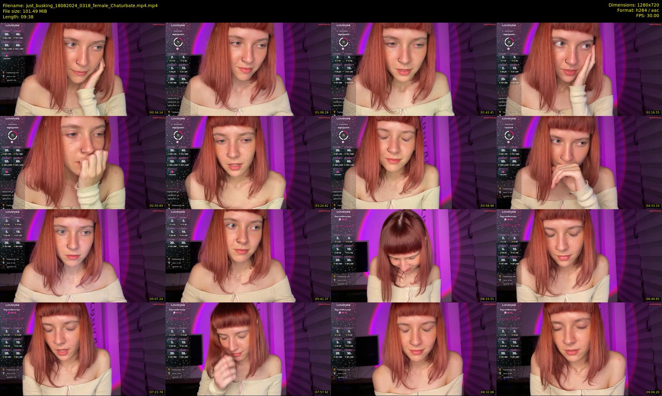 just_busking — 10 minute Chaturbate female cam show recording, 720p, Aug 18, 2024