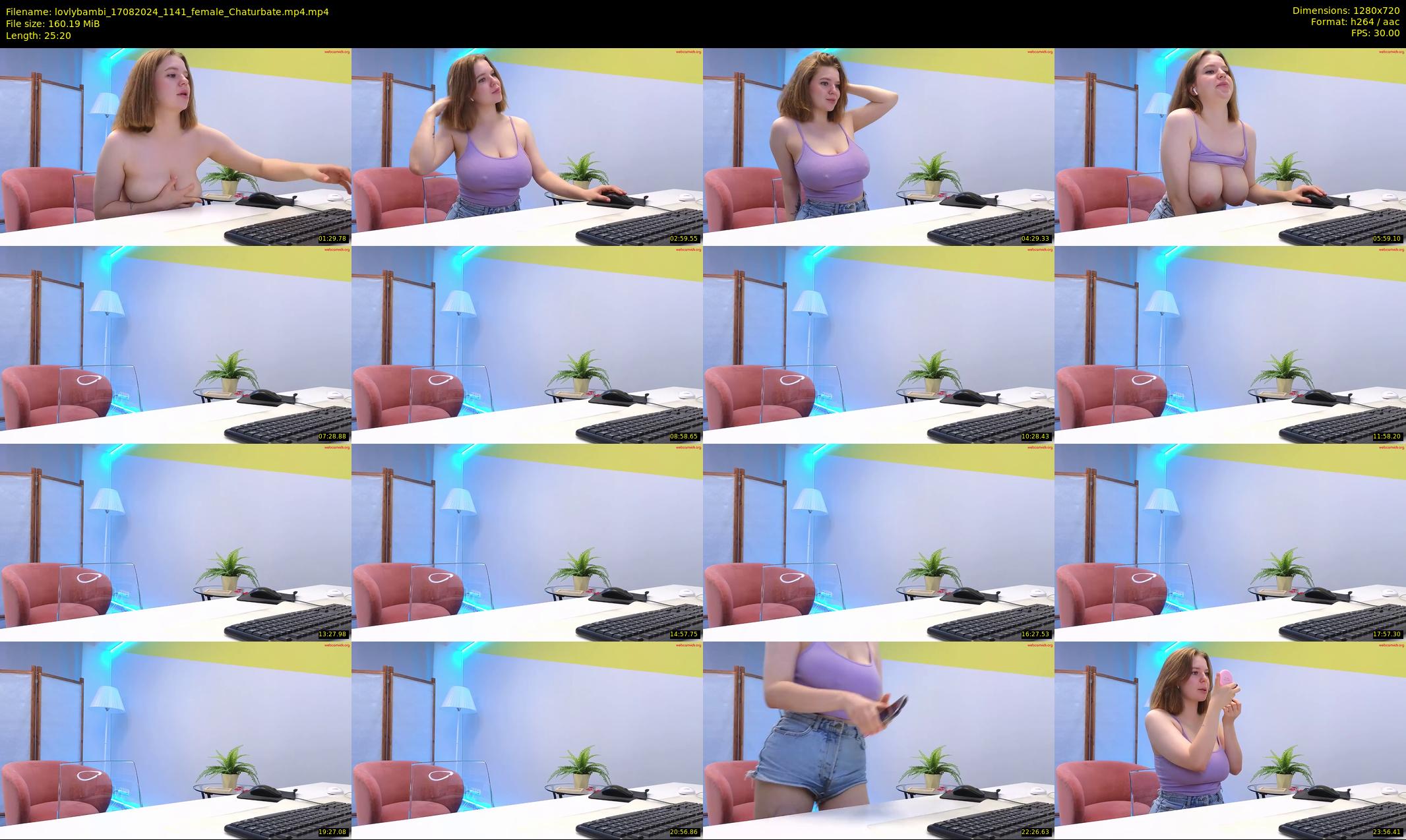 lovlybambi — 26 minute Chaturbate female cam show recording, 720p, Aug 17, 2024