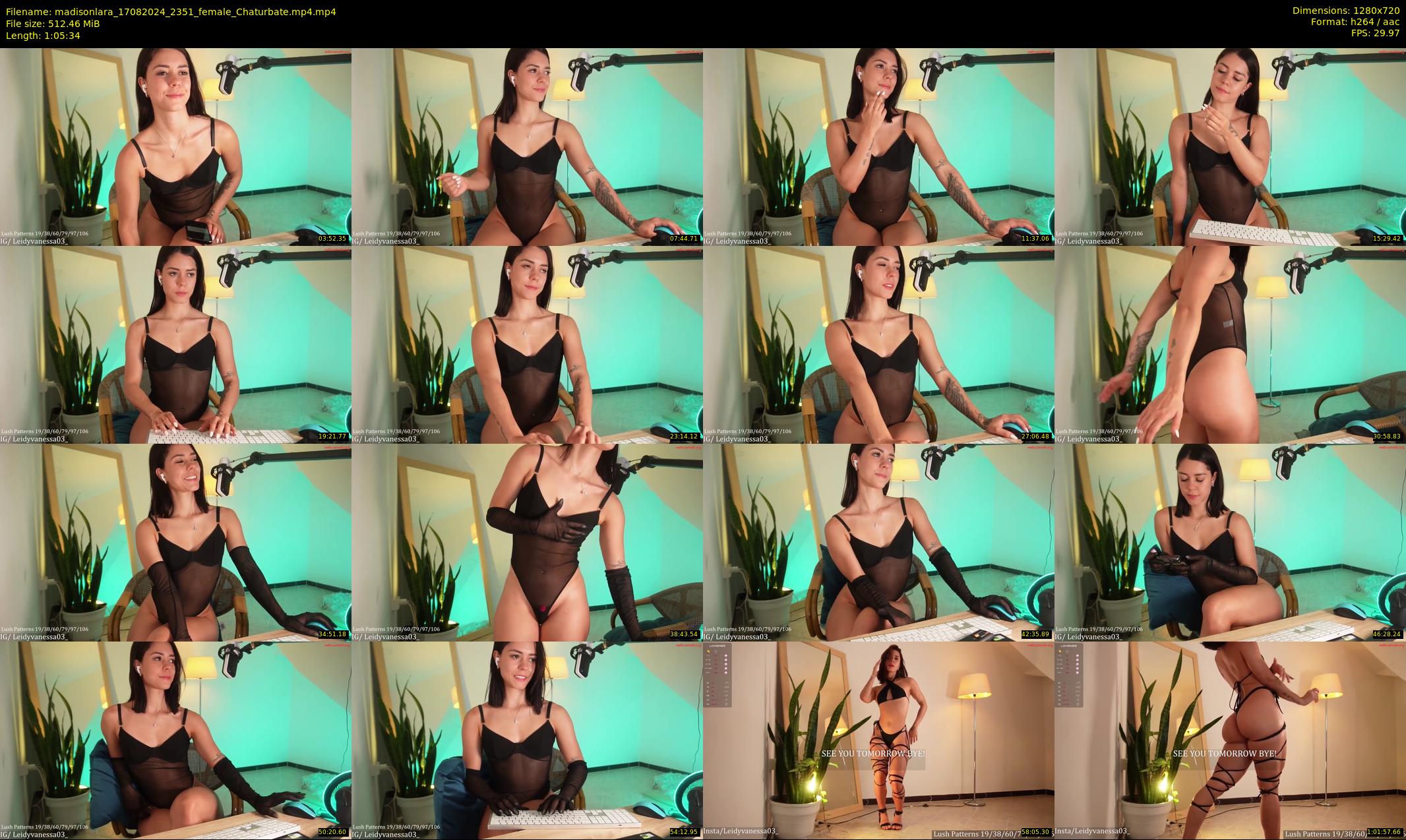 madisonlara — 66 minute Chaturbate female cam show recording, 720p, Aug 17, 2024