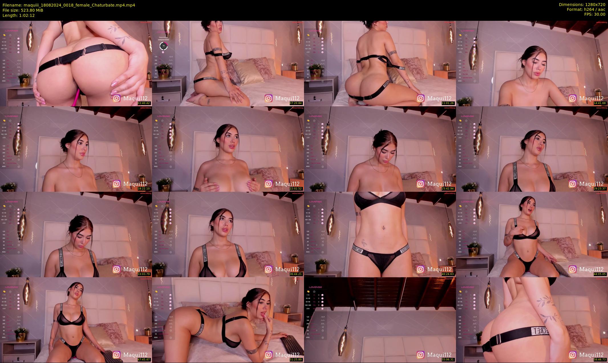 maquiii — 63 minute Chaturbate female cam show recording, 720p, Aug 18, 2024