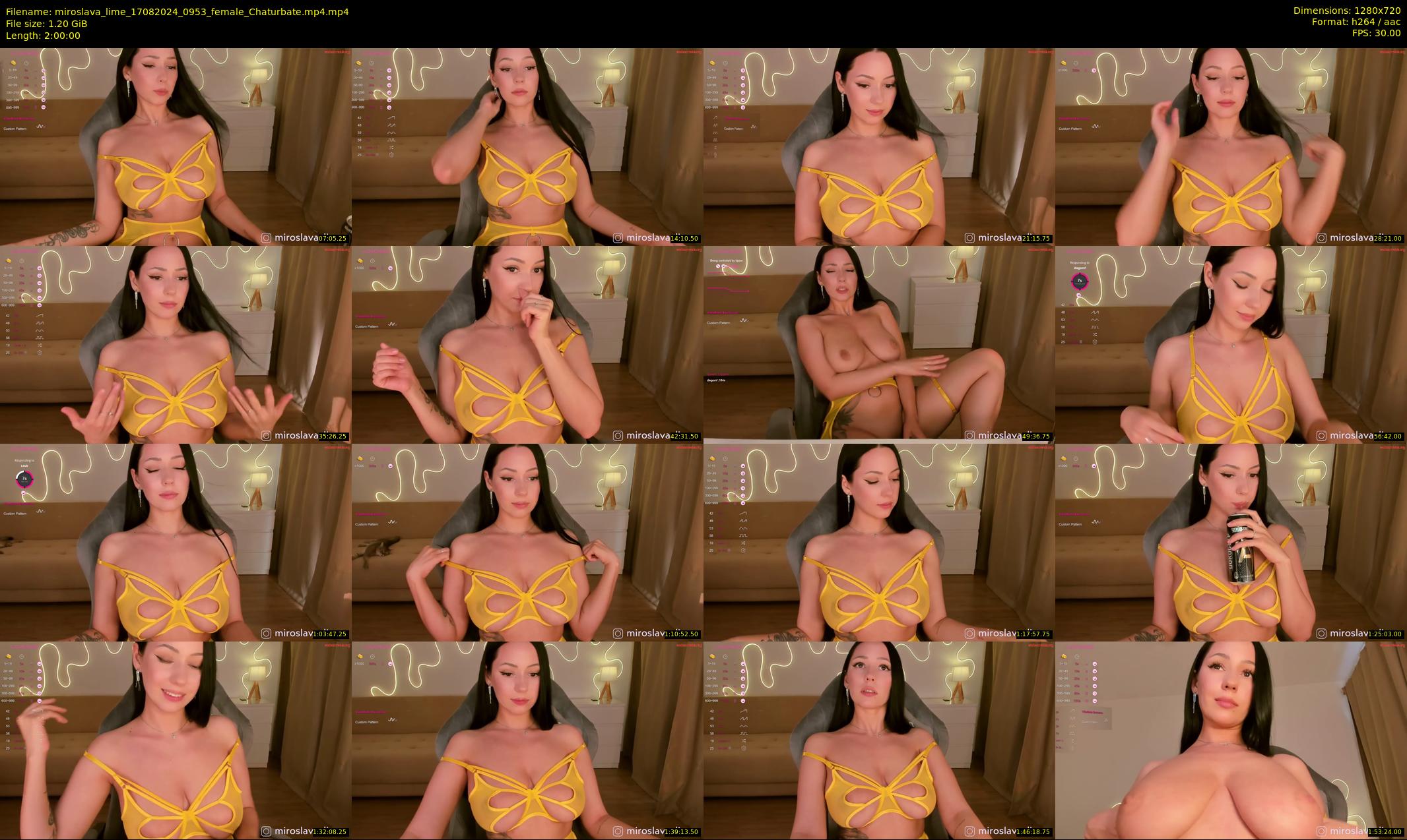 miroslava_lime — 120 minute Chaturbate female cam show recording, 720p, Aug 17, 2024