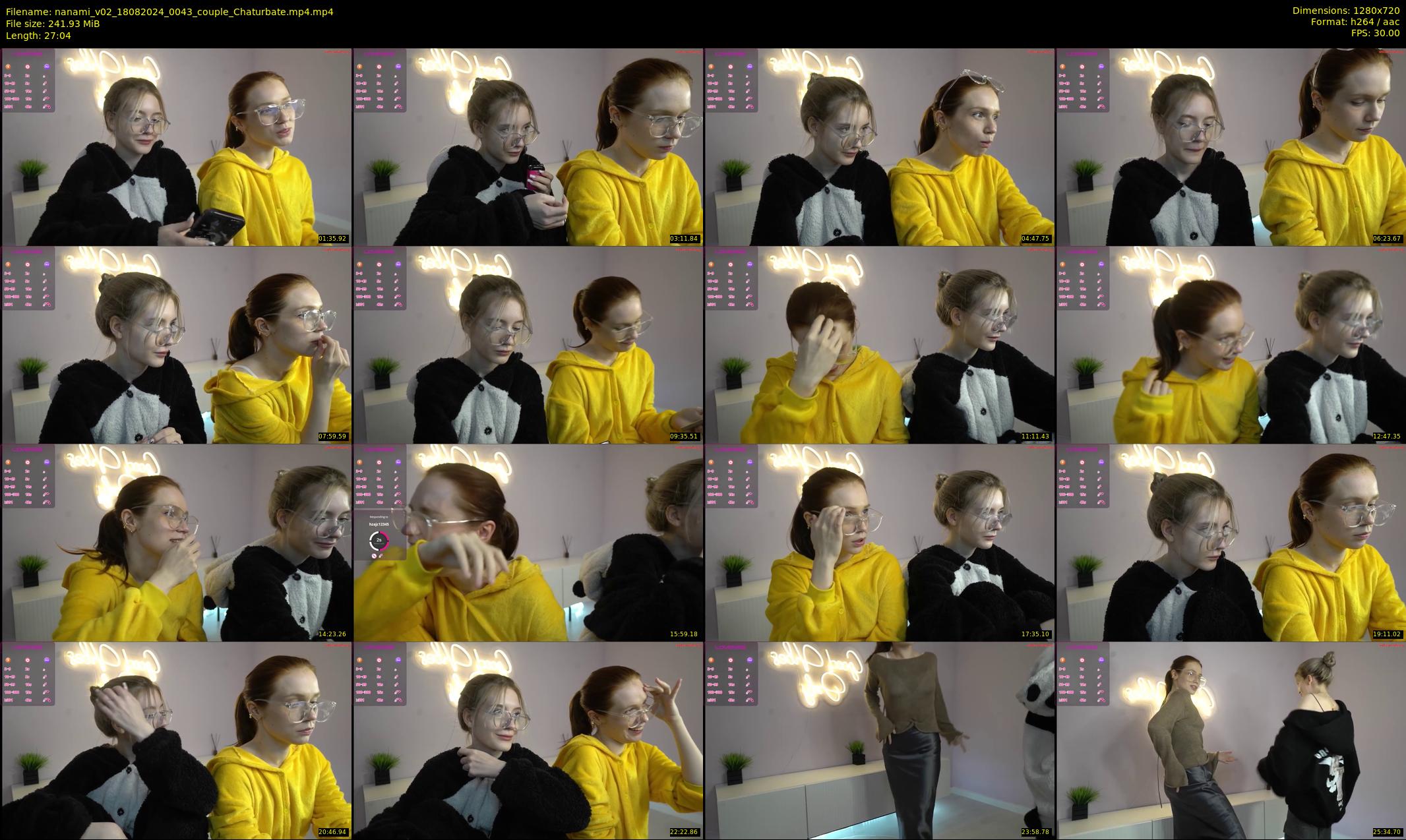 nanami_v02 — 28 minute Chaturbate couple cam show recording, 720p, Aug 18, 2024