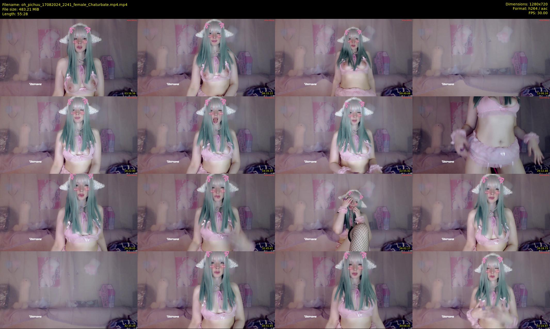 oh_pichuu — 56 minute Chaturbate female cam show recording, 720p, Aug 17, 2024