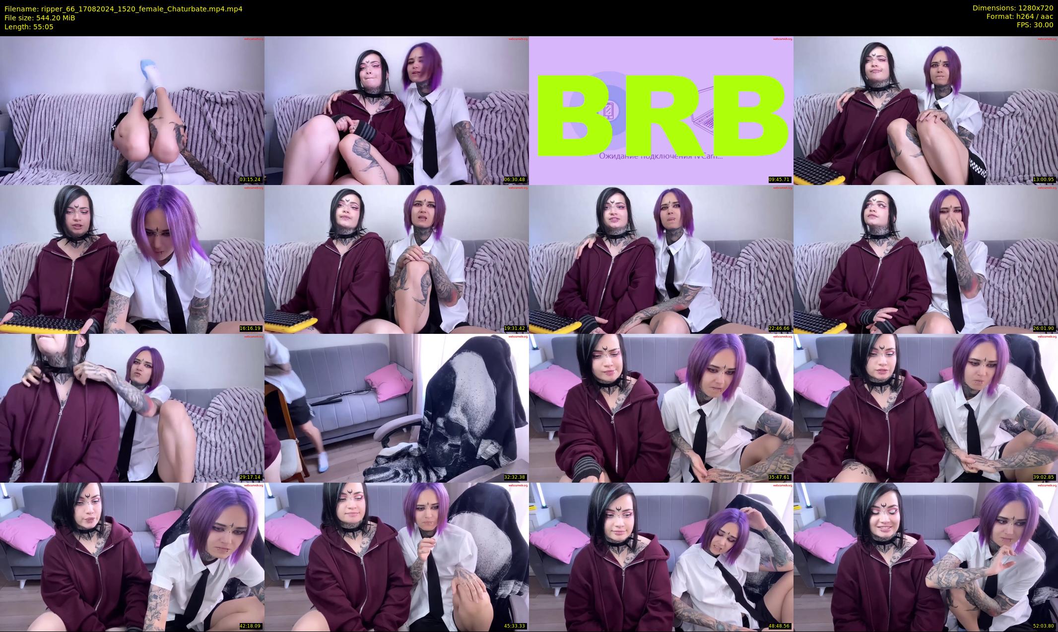 ripper_66 — 56 minute Chaturbate female cam show recording, 720p, Aug 17, 2024
