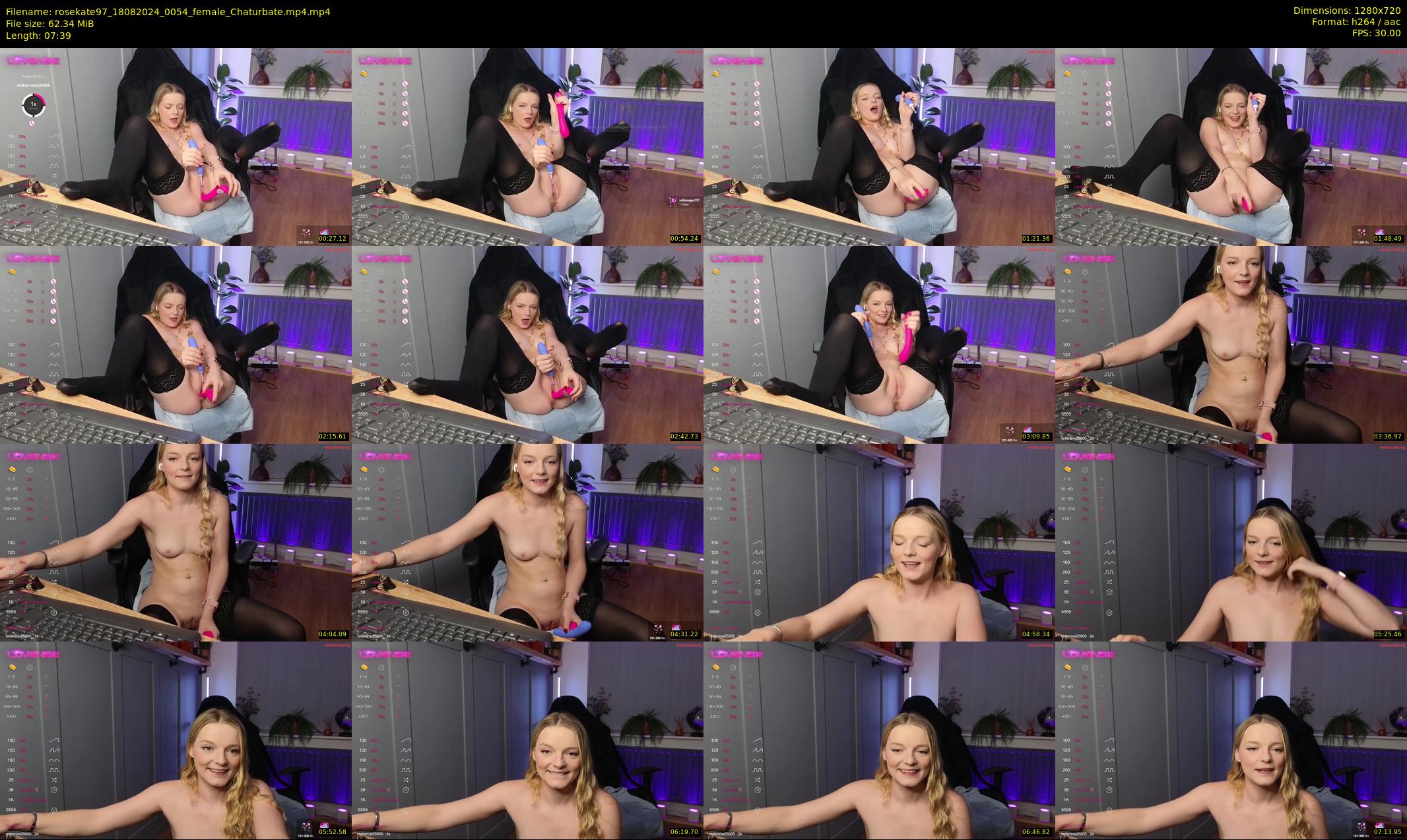 rosekate97 — 8 minute Chaturbate female cam show recording, 720p, Aug 18, 2024