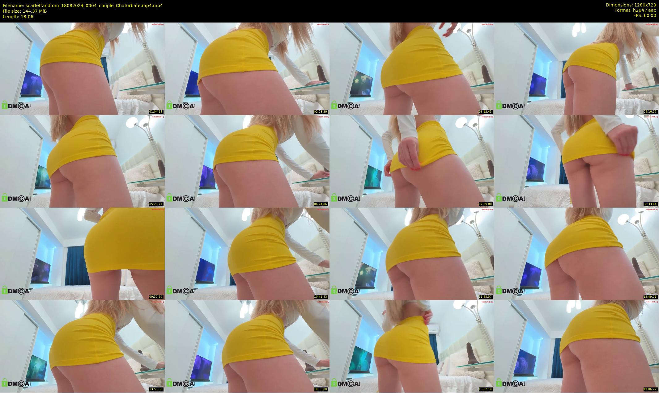 scarlettandtom — 19 minute Chaturbate couple cam show recording, 720p, Aug 18, 2024