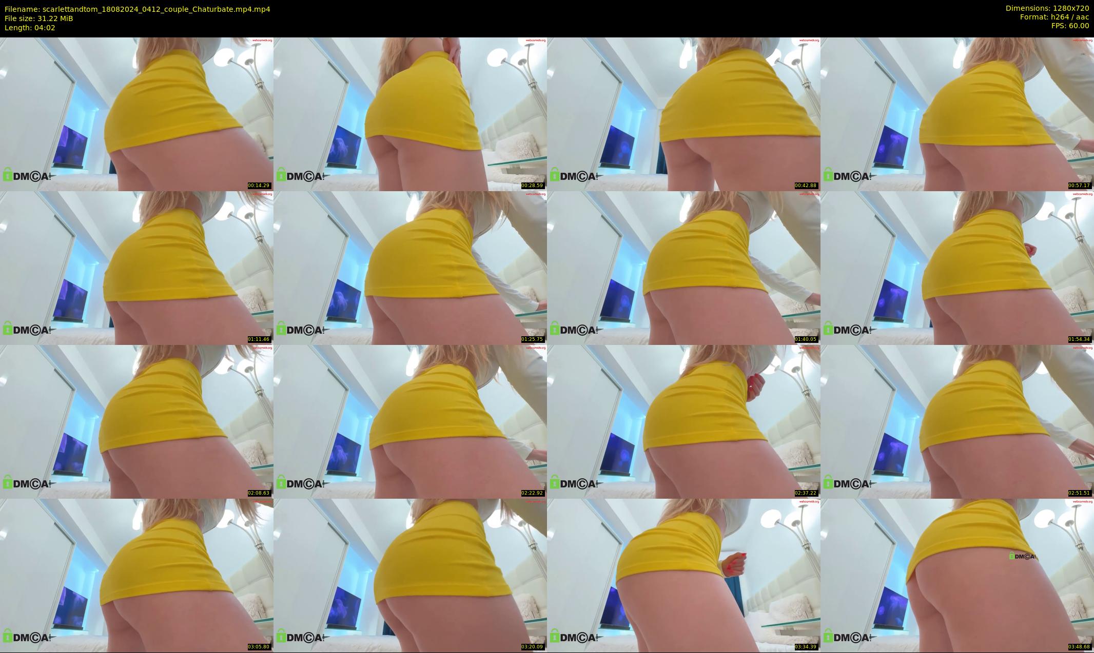 scarlettandtom — 5 minute Chaturbate couple cam show recording, 720p, Aug 18, 2024