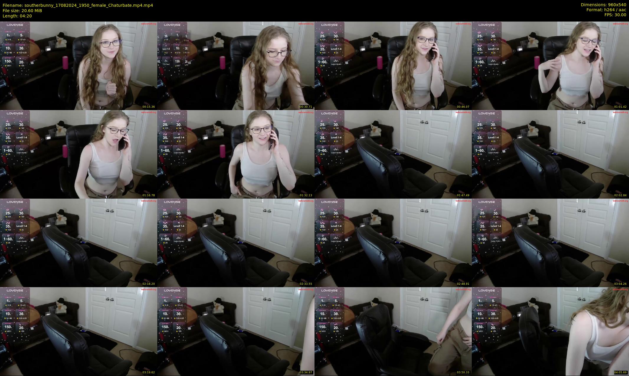 southerbunny — 5 minute Chaturbate female cam show recording, 480p, Aug 17, 2024
