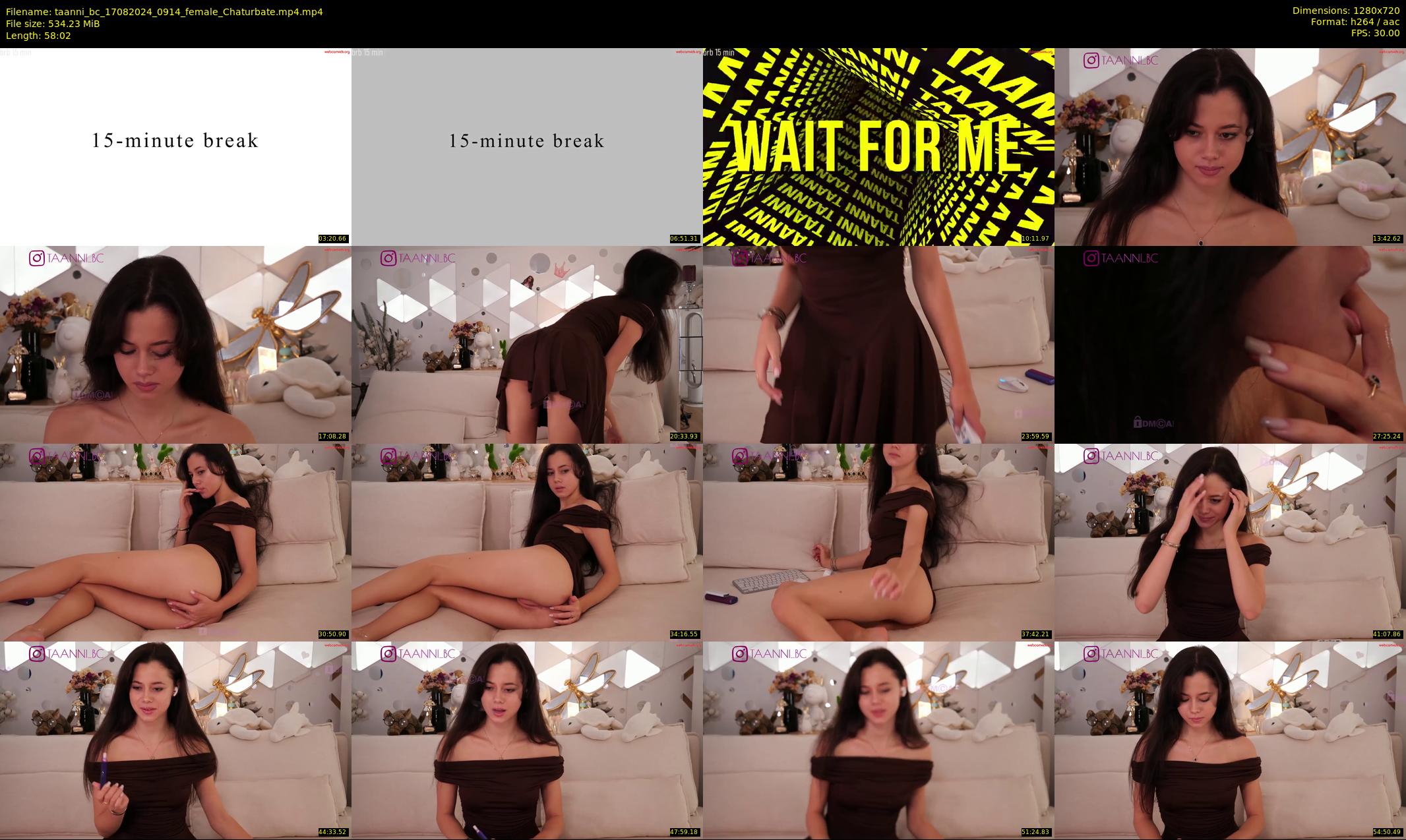 taanni_bc — 59 minute Chaturbate female cam show recording, 720p, Aug 17, 2024