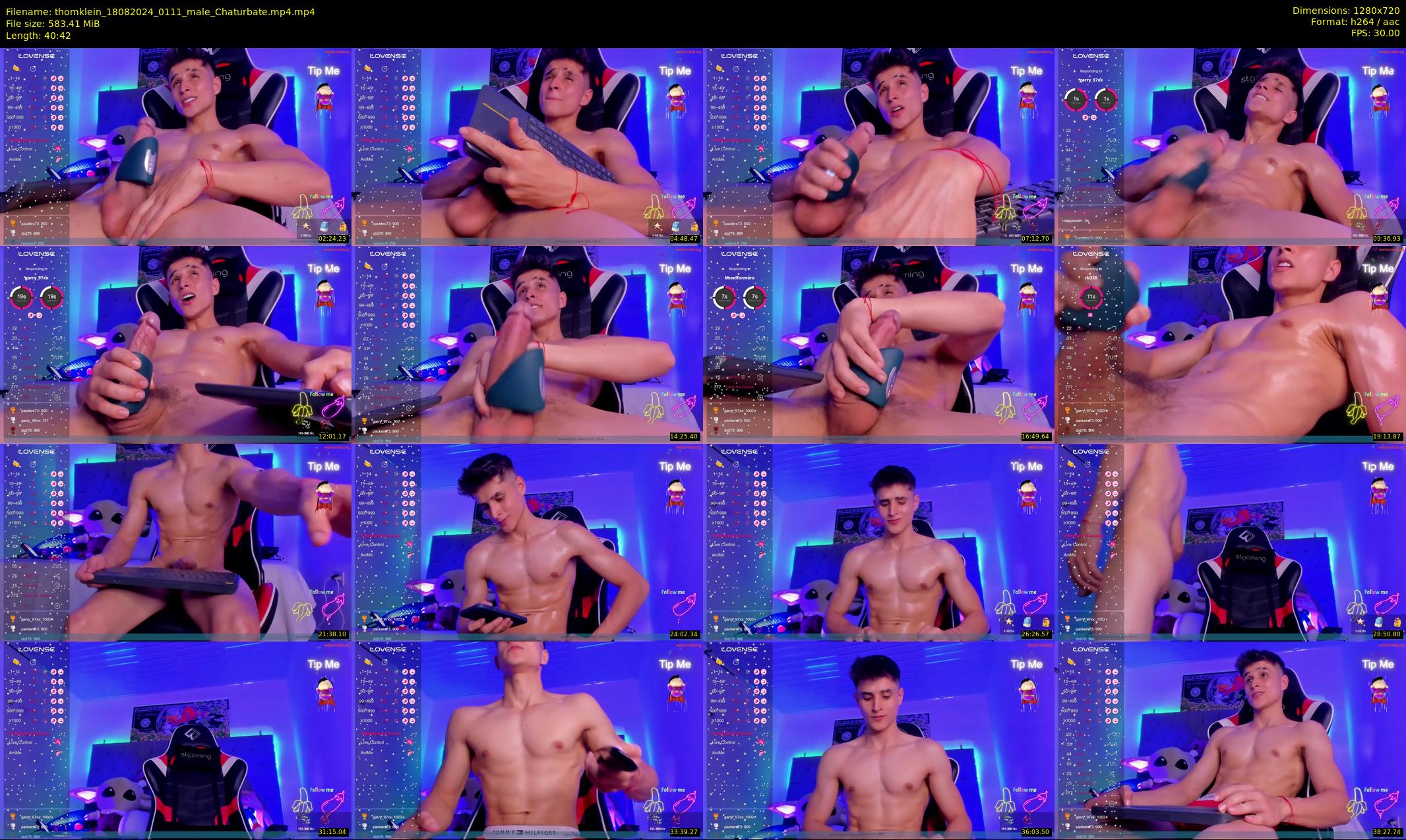 thomklein — 41 minute Chaturbate male cam show recording, 720p, Aug 18, 2024