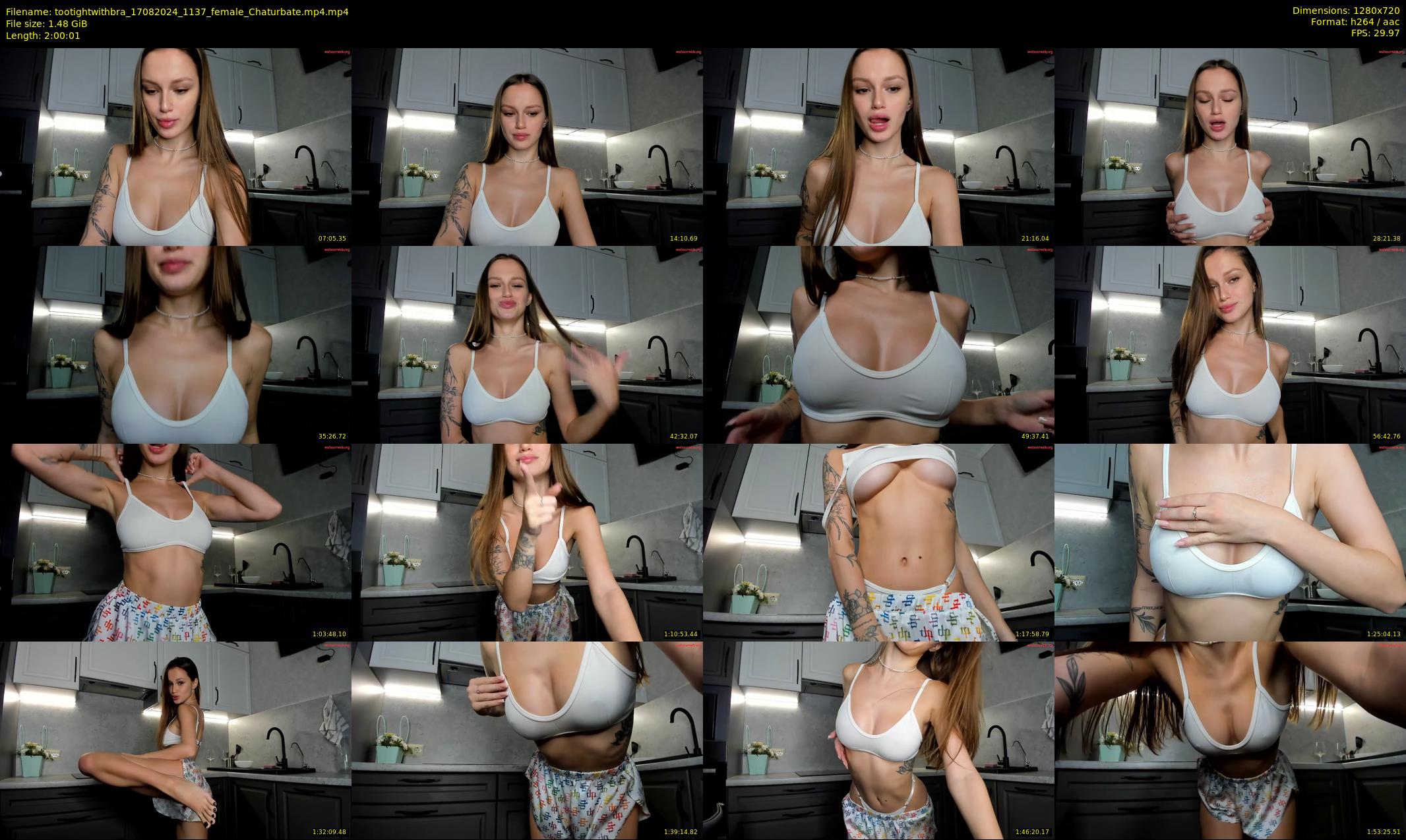tootightwithbra — 121 minute Chaturbate female cam show recording, 720p, Aug 17, 2024