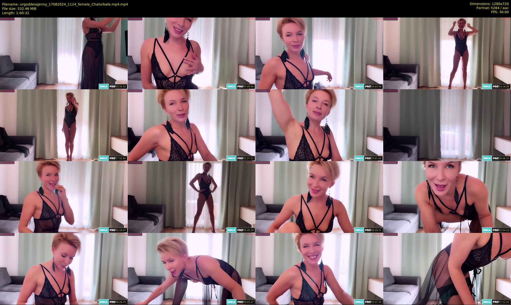urgoddessjenny — 61 minute Chaturbate female cam show recording, 720p, Aug 17, 2024