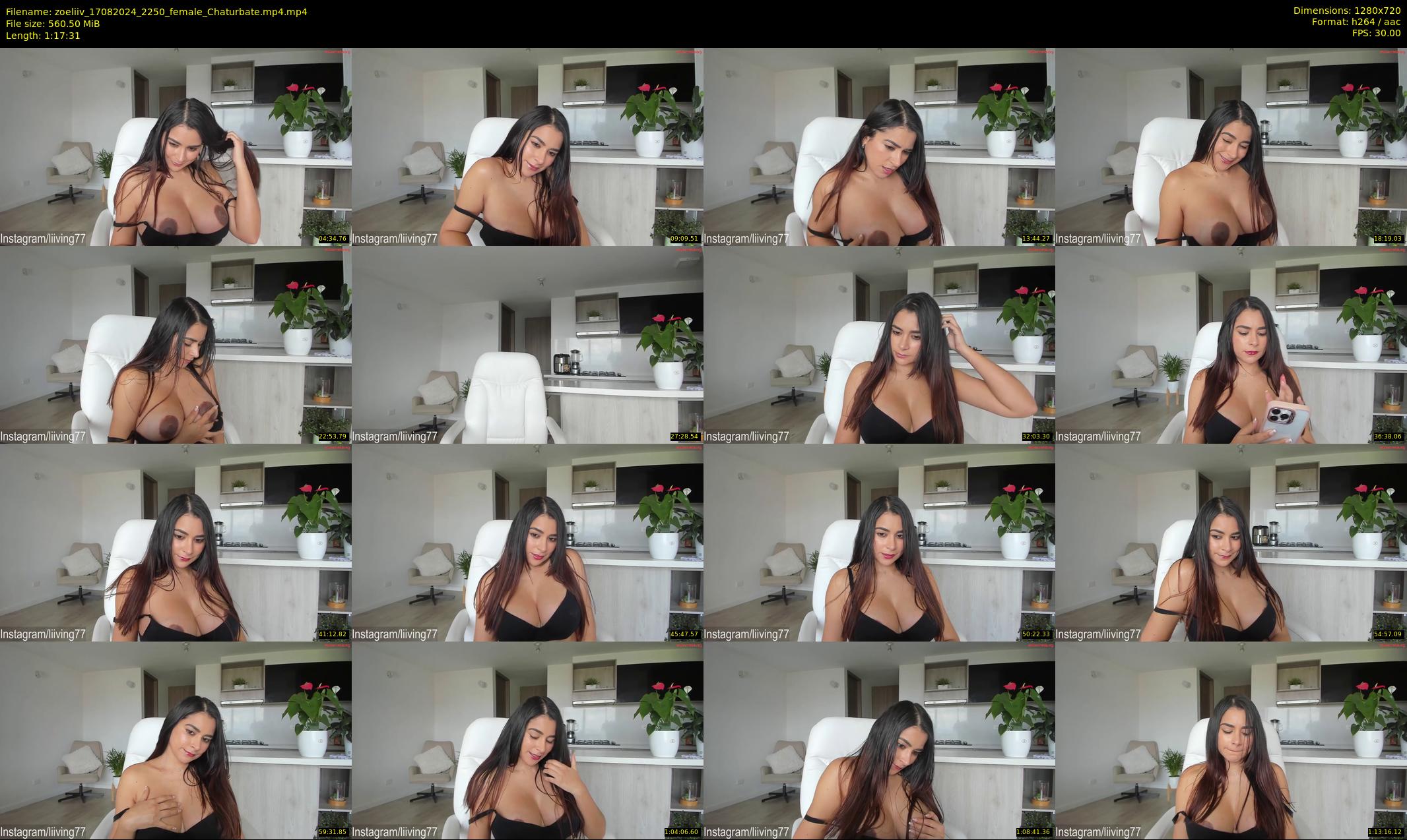 zoeliiv — 78 minute Chaturbate female cam show recording, 720p, Aug 17, 2024