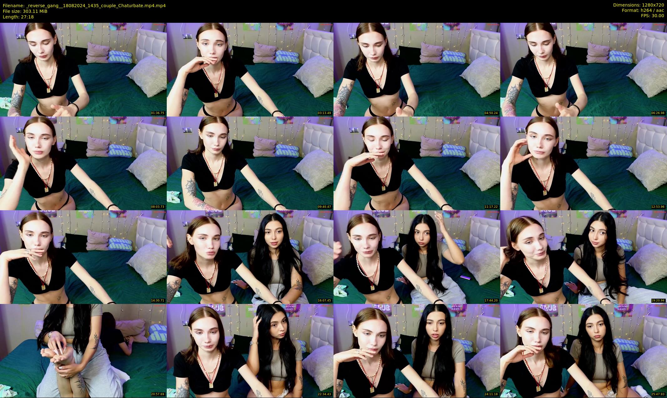 _reverse_gang_ — 28 minute Chaturbate couple cam show recording, 720p, Aug 18, 2024