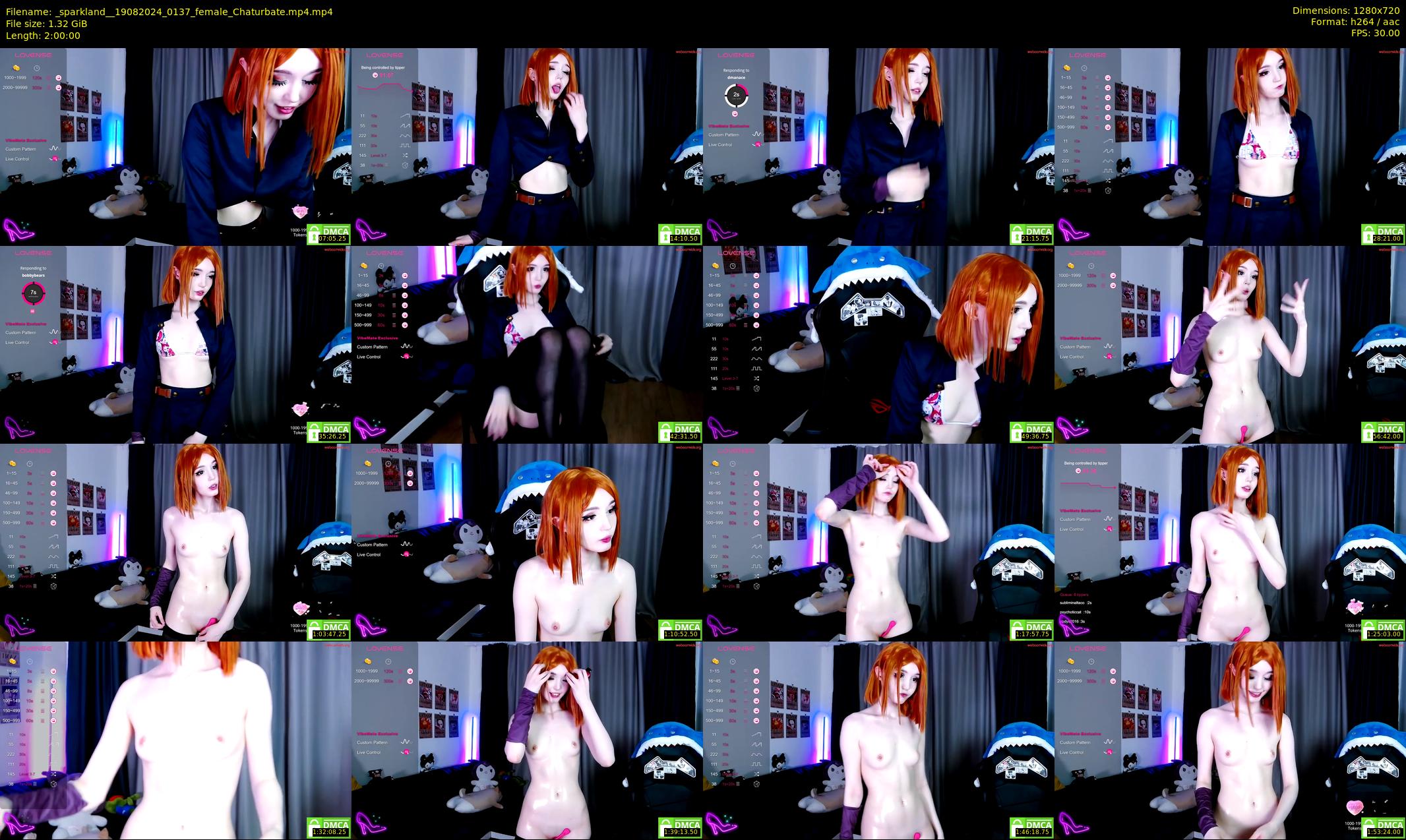 _sparkland_ — 120 minute Chaturbate female cam show recording, 720p, Aug 19, 2024