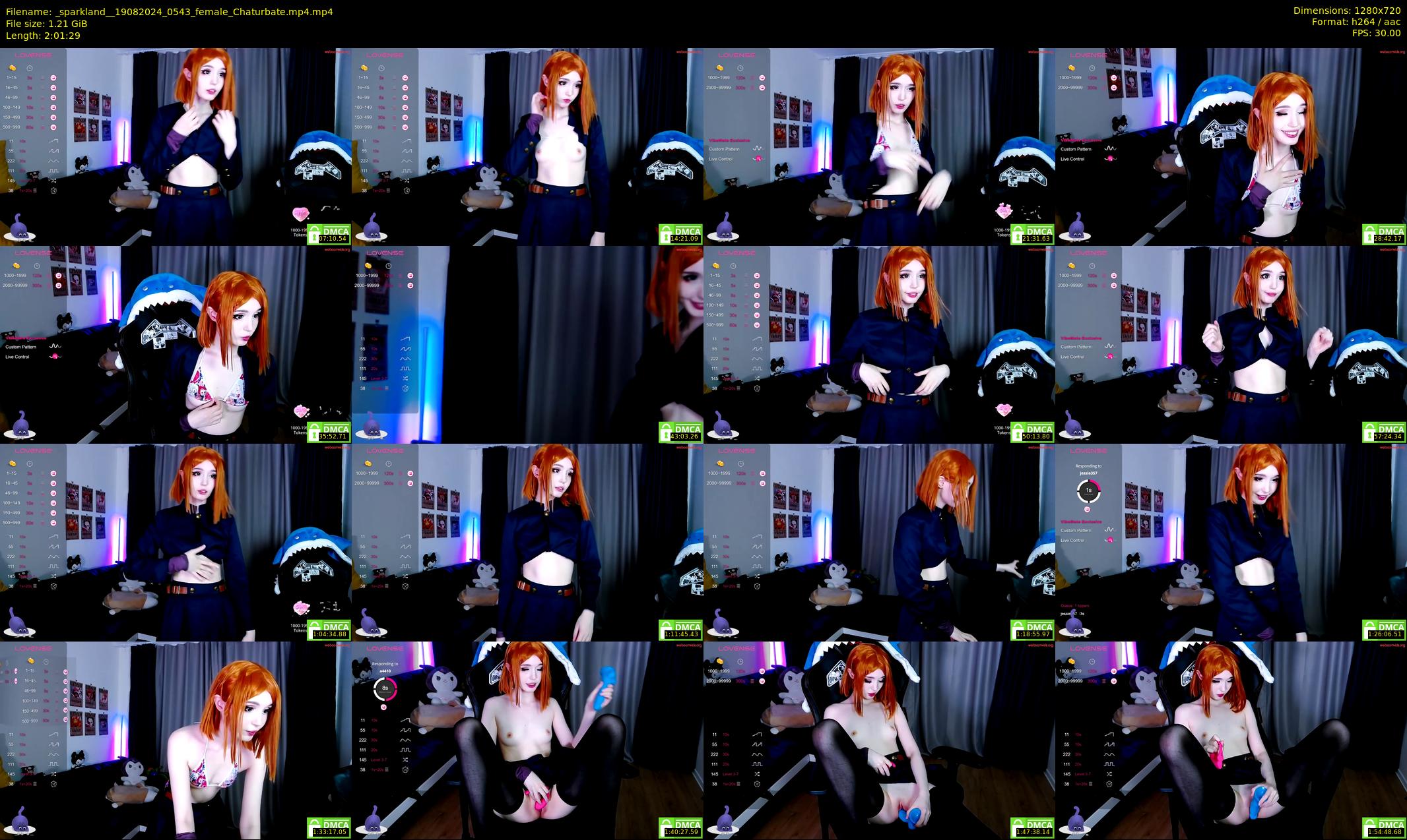 _sparkland_ — 122 minute Chaturbate female cam show recording, 720p, Aug 19, 2024