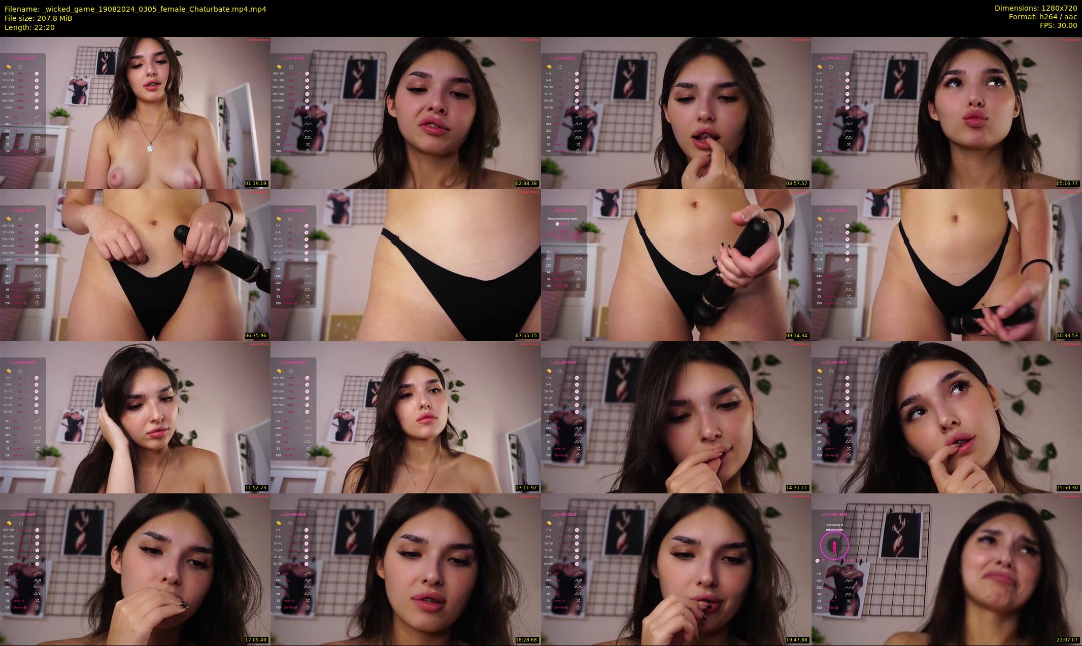 _wicked_game — 23 minute Chaturbate female cam show recording, 720p, Aug 19, 2024