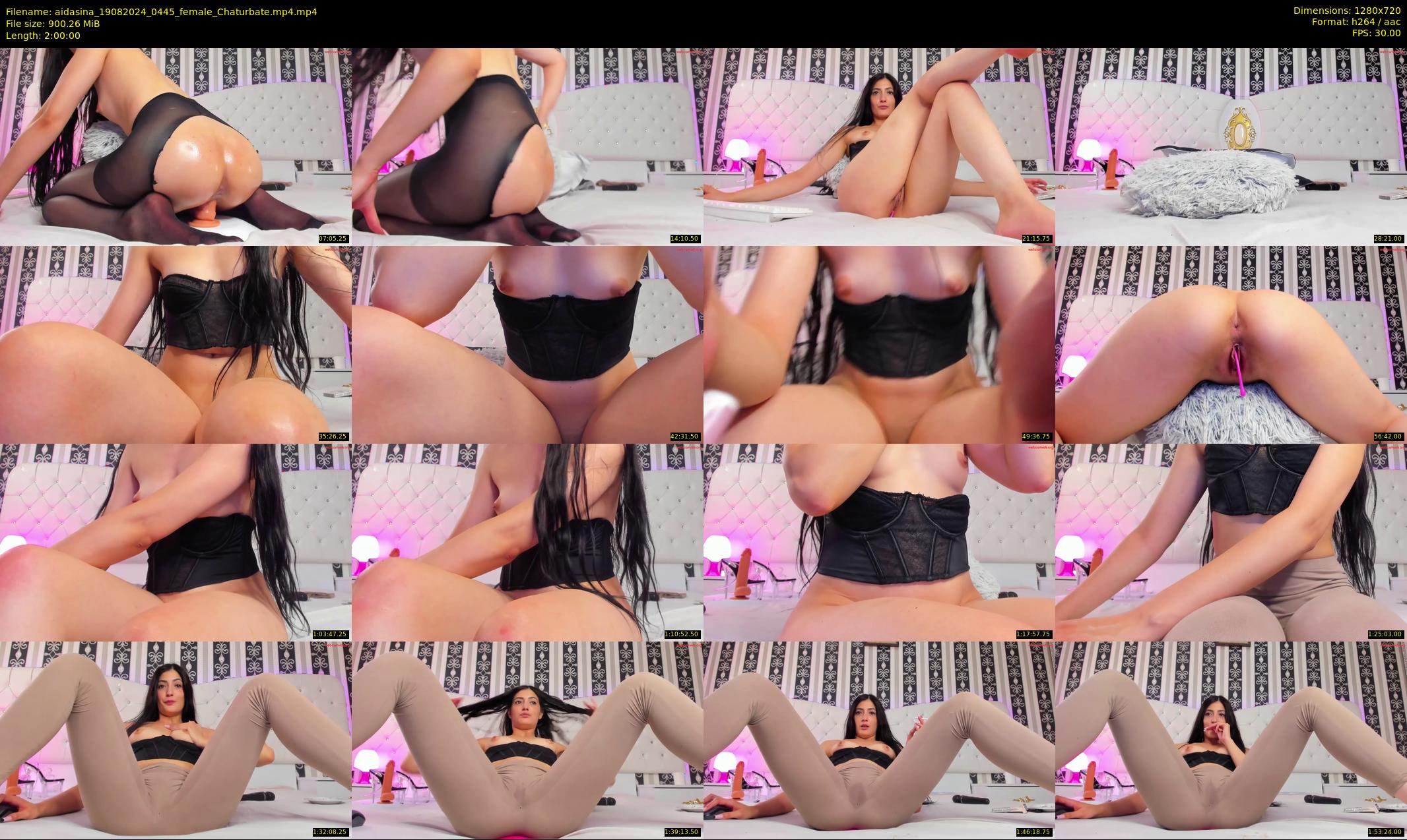 aidasina — 120 minute Chaturbate female cam show recording, 720p, Aug 19, 2024