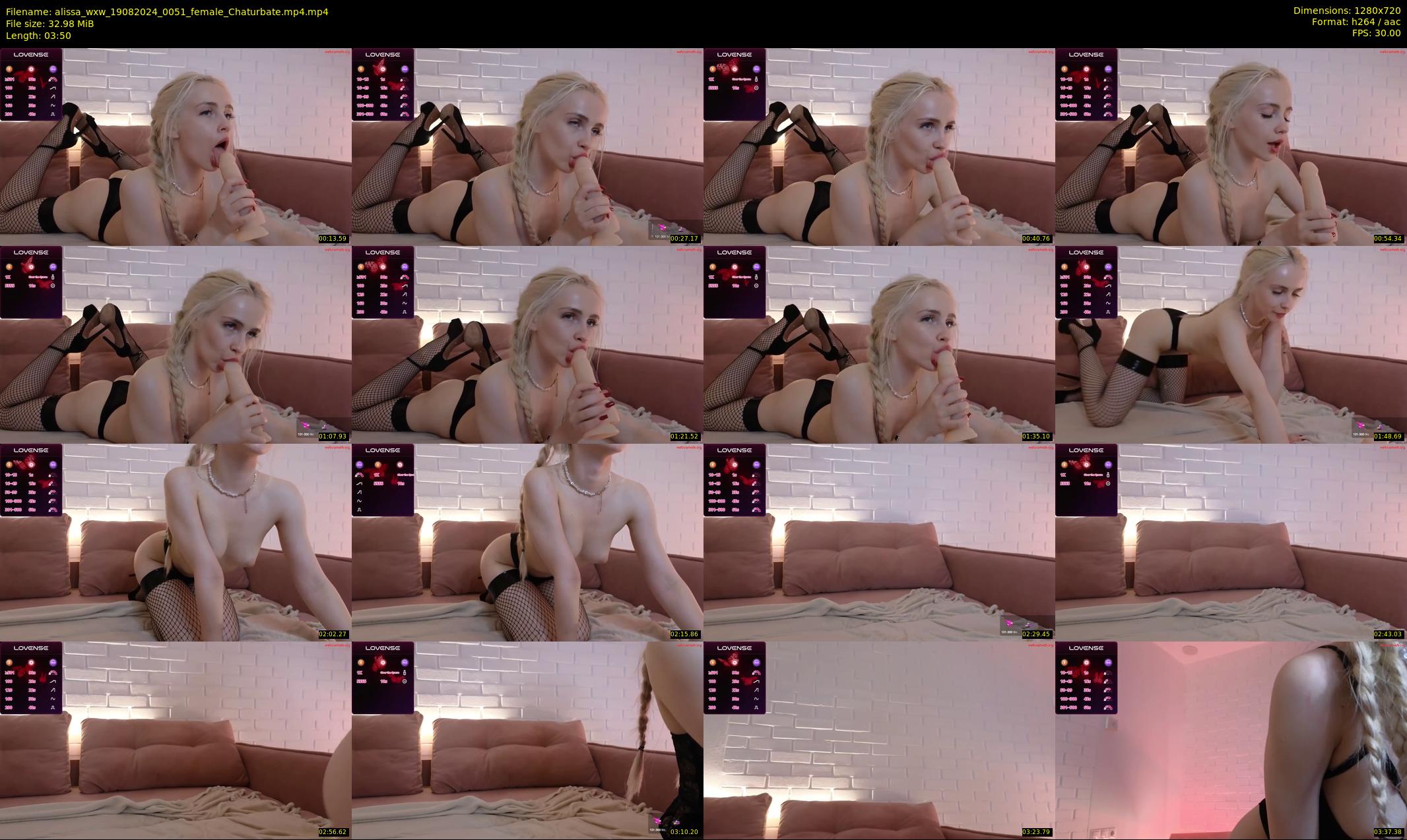 alissa_wxw — 4 minute Chaturbate female cam show recording, 720p, Aug 19, 2024