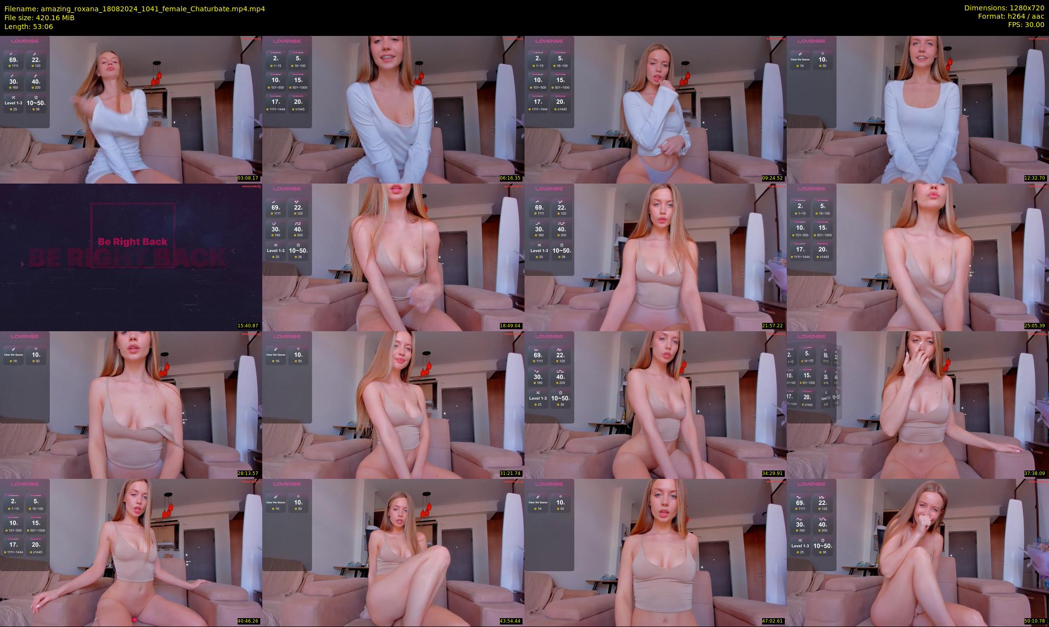 amazing_roxana — 54 minute Chaturbate female cam show recording, 720p, Aug 18, 2024