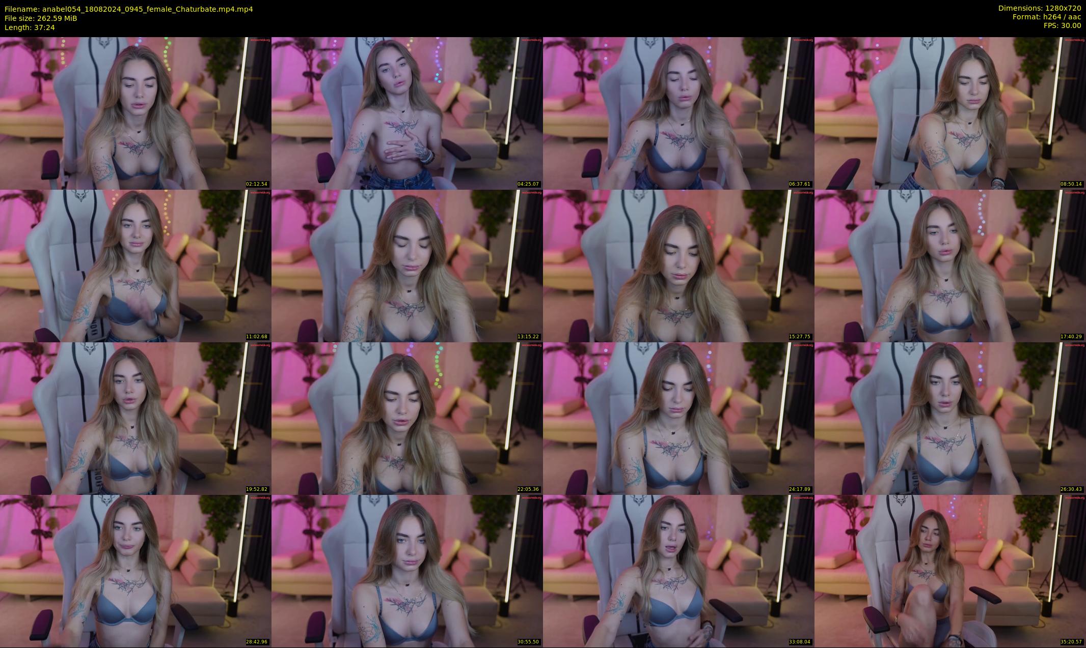 anabel054 — 38 minute Chaturbate female cam show recording, 720p, Aug 18, 2024