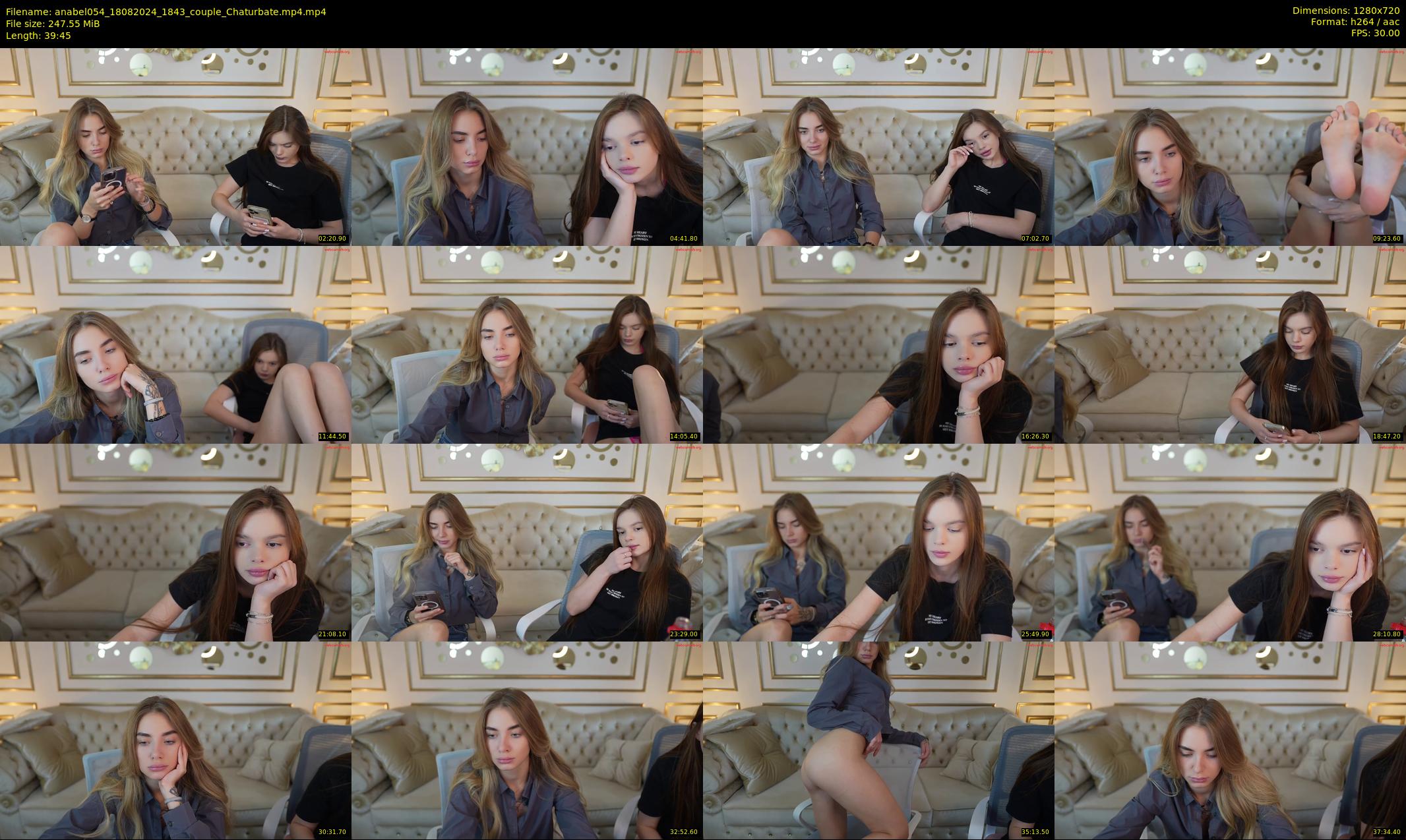 anabel054 — 40 minute Chaturbate female cam show recording, 720p, Aug 18, 2024