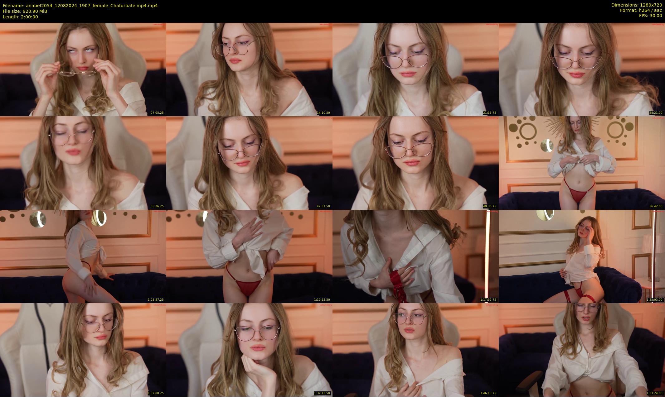 anabel2054 — 120 minute Chaturbate female cam show recording, 720p, Aug 12, 2024