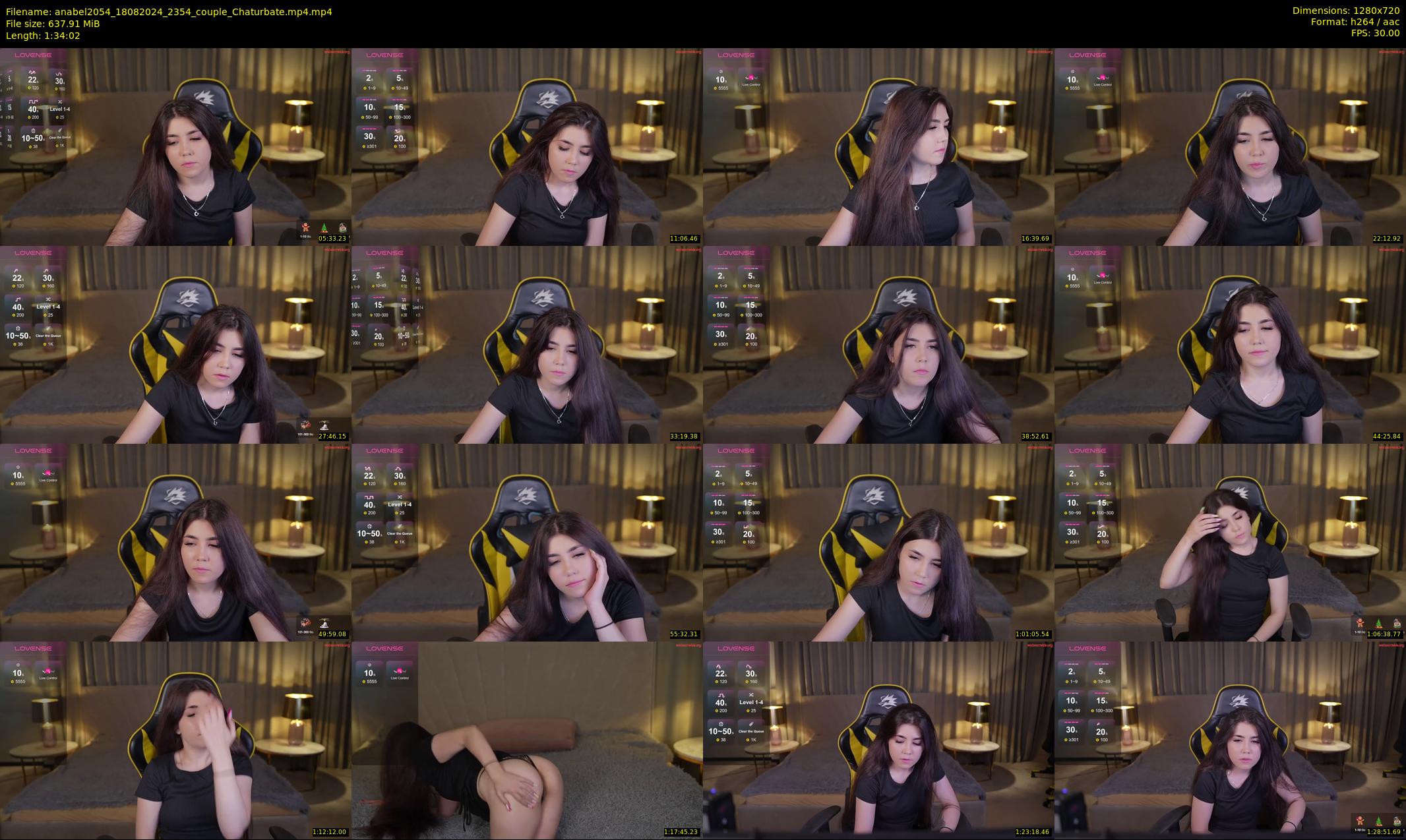 anabel2054 — 95 minute Chaturbate female cam show recording, 720p, Aug 18, 2024