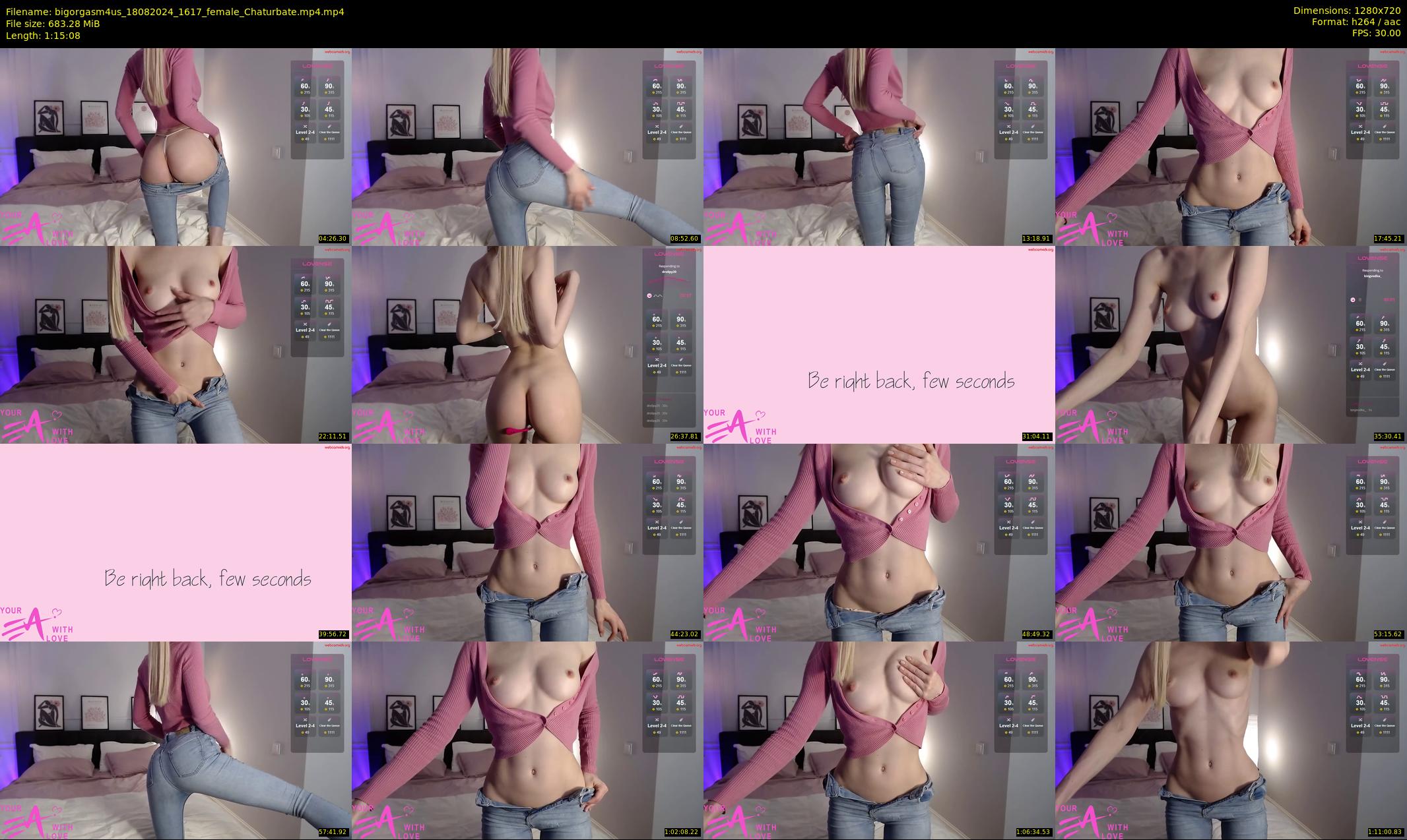bigorgasm4us — 76 minute Chaturbate female cam show recording, 720p, Aug 18, 2024