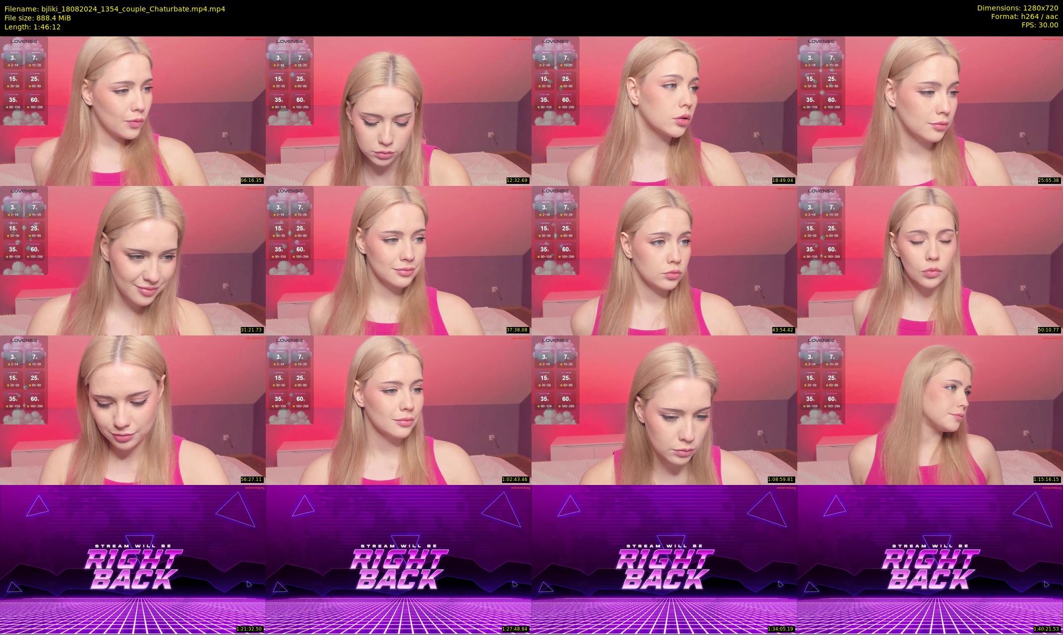 bjliki — 107 minute Chaturbate couple cam show recording, 720p, Aug 18, 2024