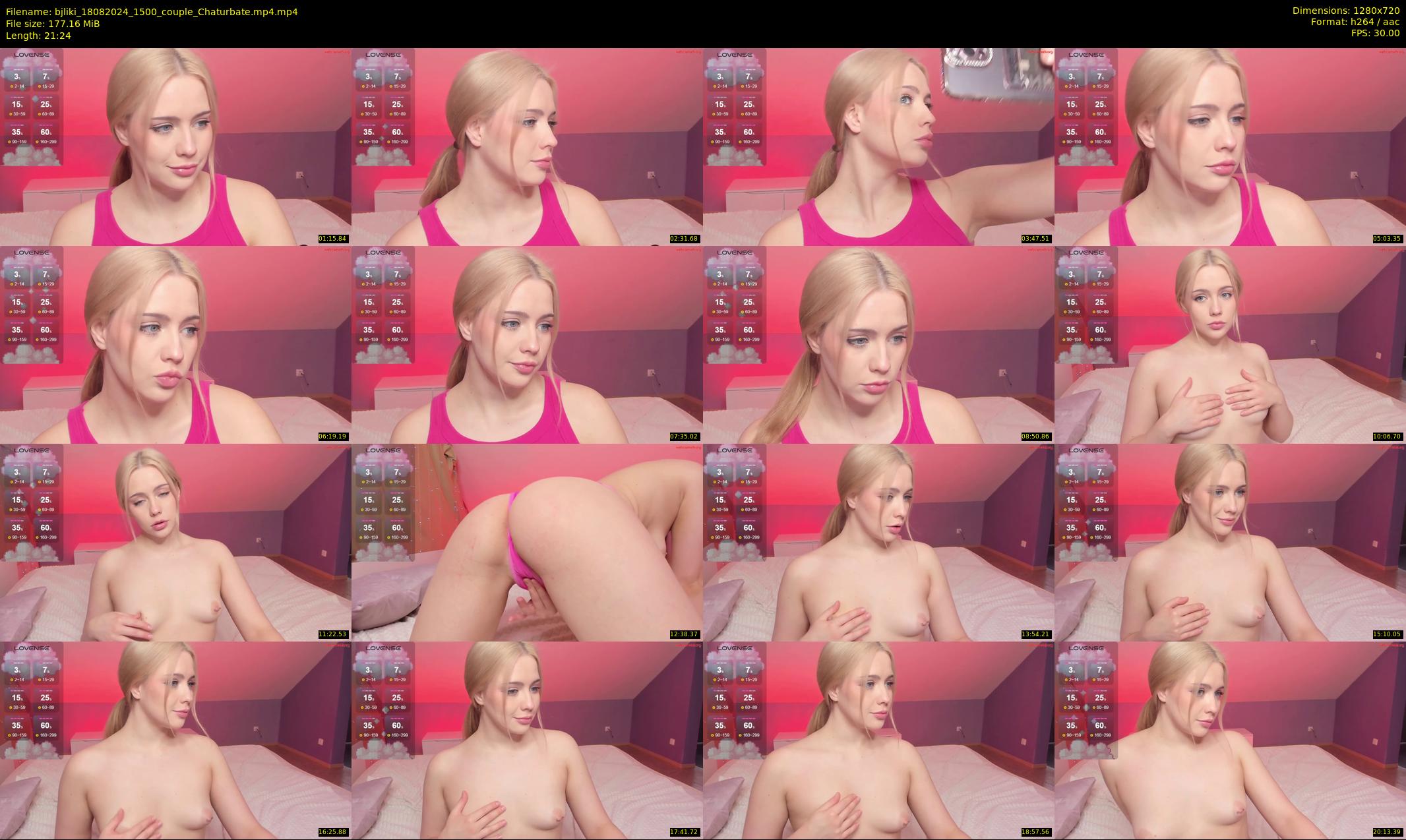 bjliki — 22 minute Chaturbate couple cam show recording, 720p, Aug 18, 2024