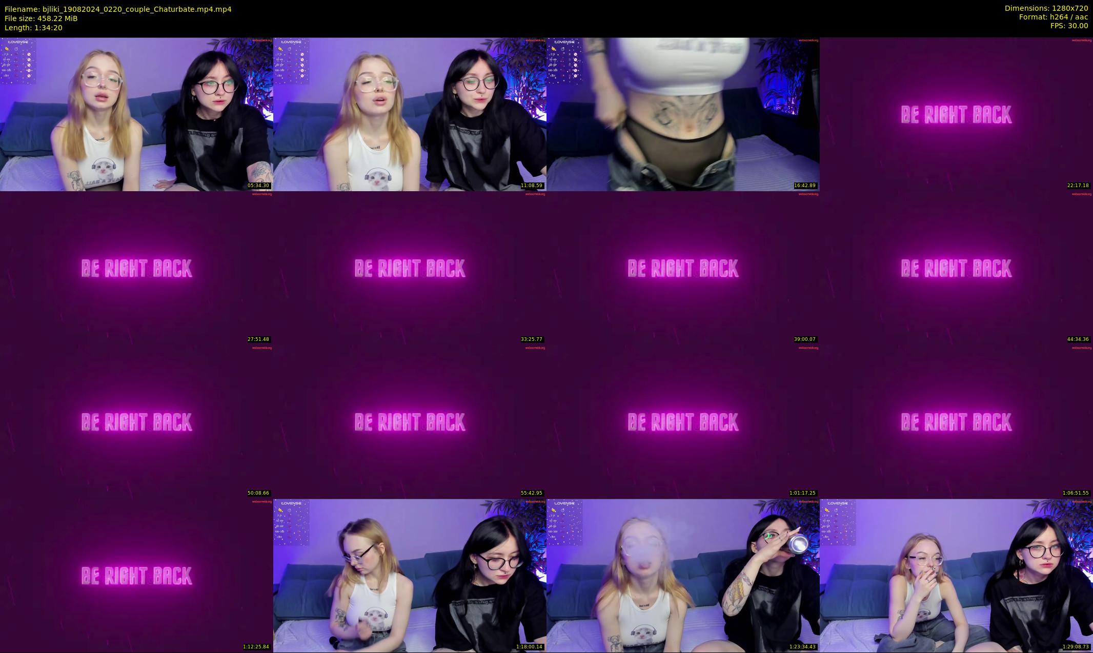 bjliki — 95 minute Chaturbate couple cam show recording, 720p, Aug 19, 2024