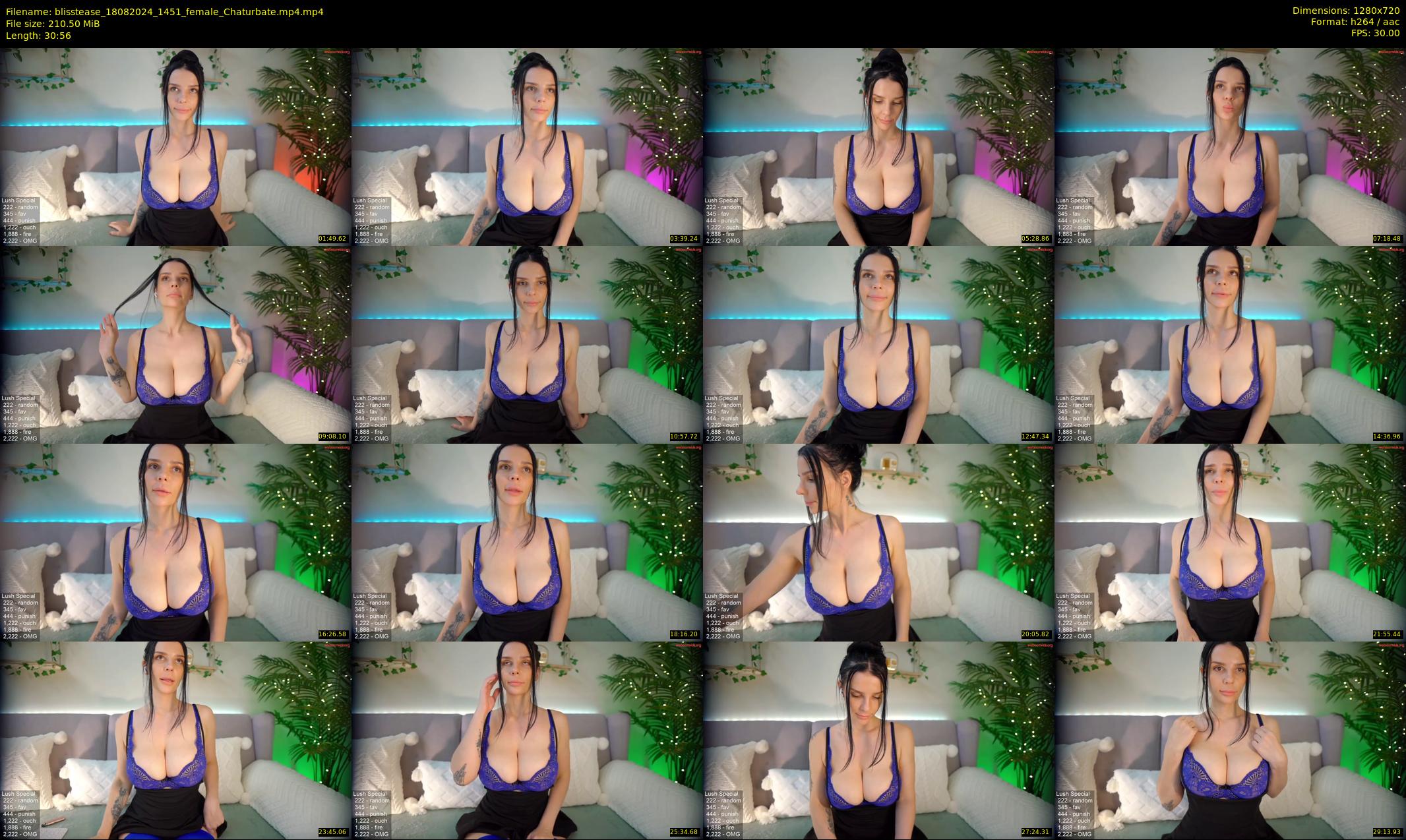 blisstease — 31 minute Chaturbate female cam show recording, 720p, Aug 18, 2024