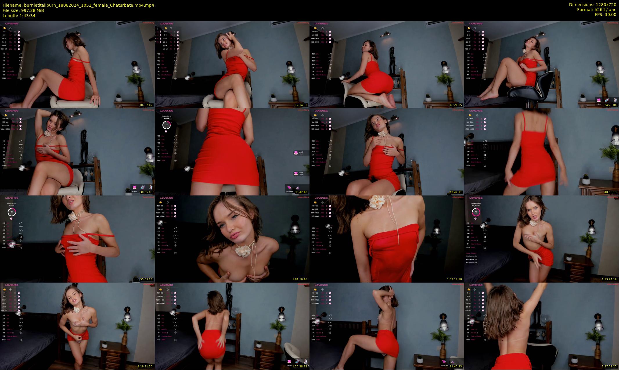 burnletitallburn — 104 minute Chaturbate female cam show recording, 720p, Aug 18, 2024