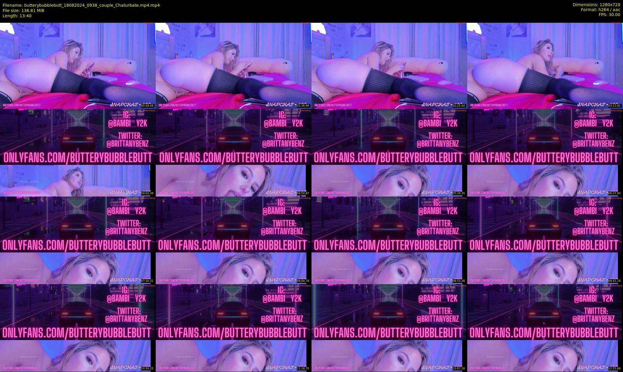 butterybubblebutt — 14 minute Chaturbate couple cam show recording, 720p, Aug 18, 2024