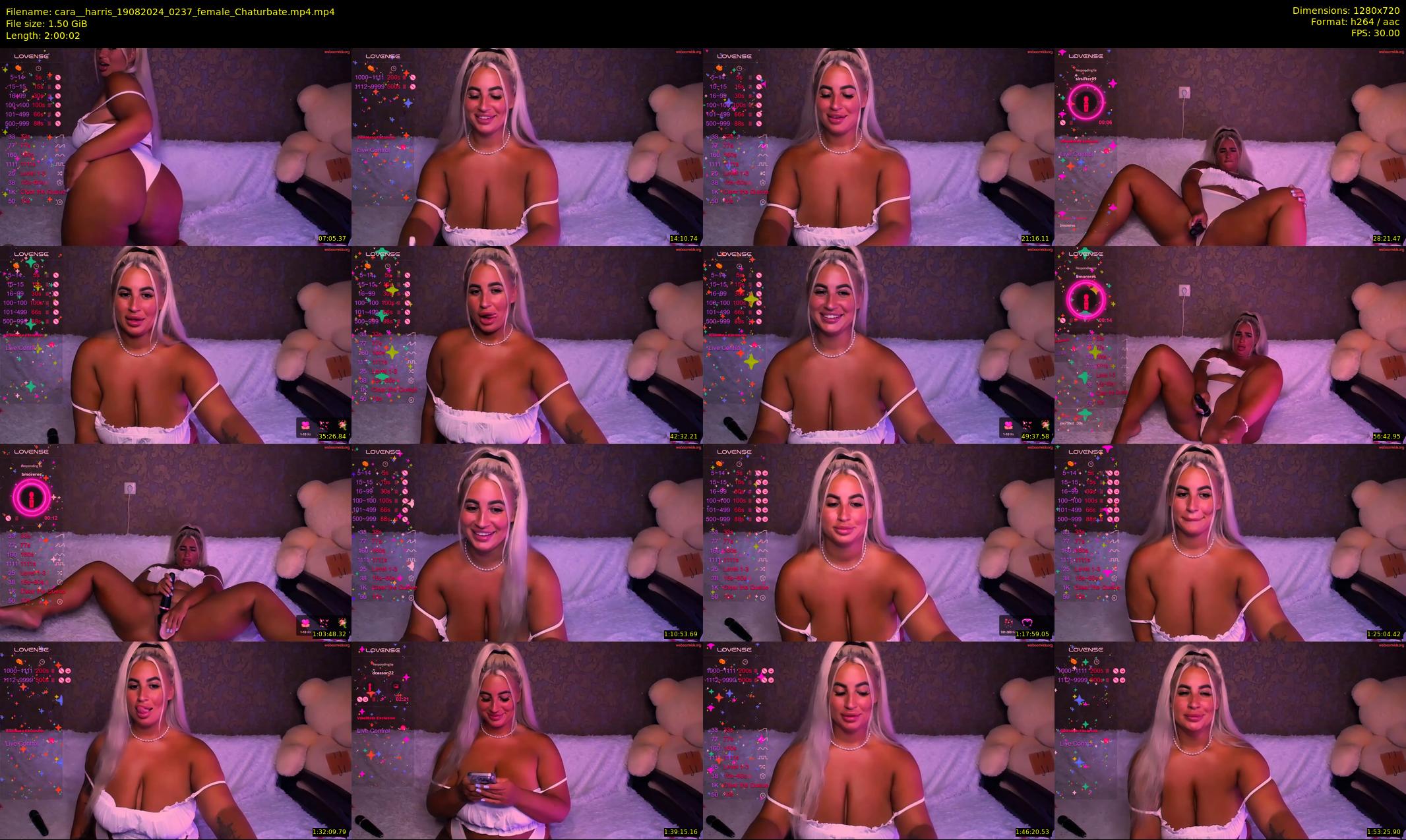 cara__harris — 121 minute Chaturbate female cam show recording, 720p, Aug 19, 2024