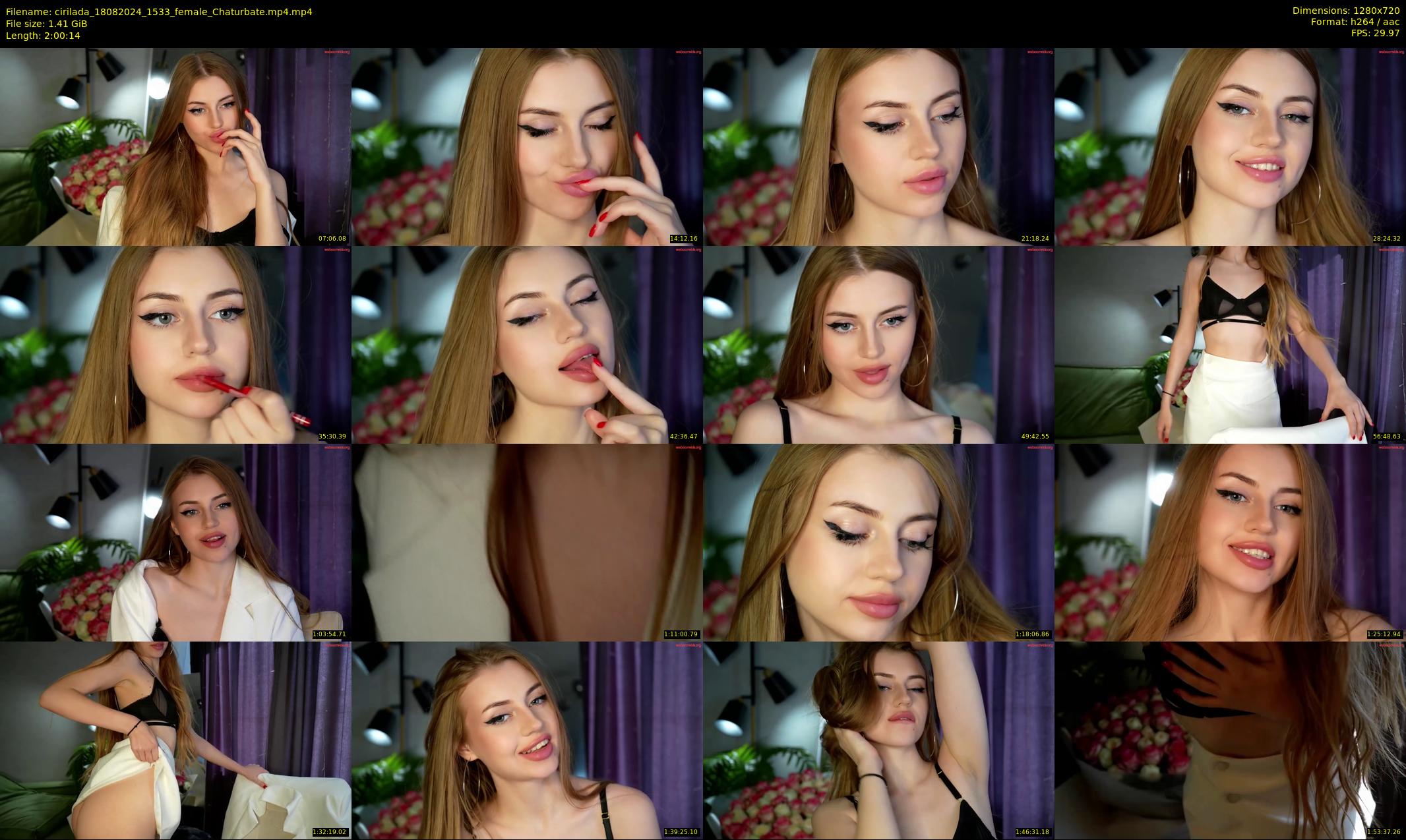 cirilada — 121 minute Chaturbate female cam show recording, 720p, Aug 18, 2024