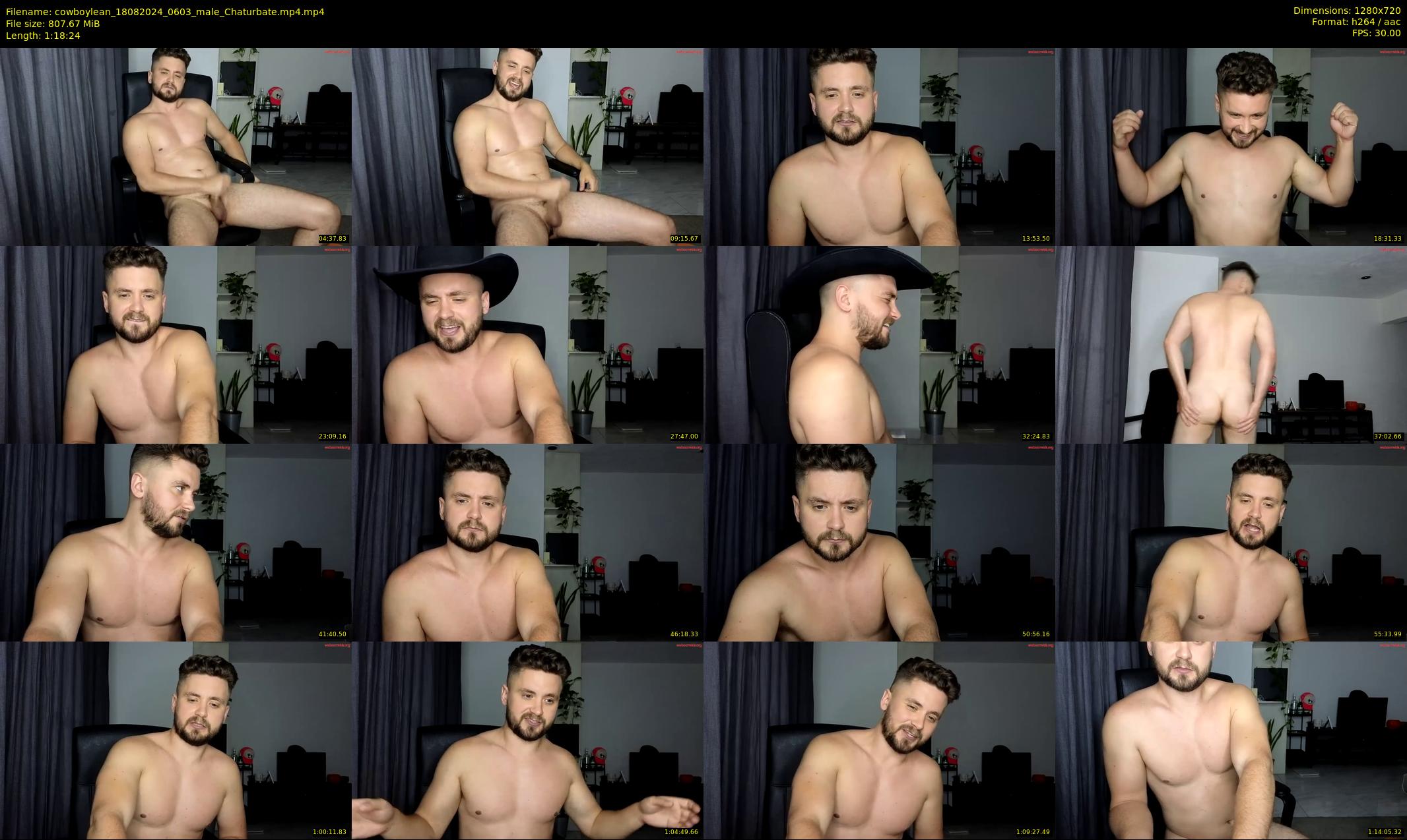 cowboylean — 79 minute Chaturbate male cam show recording, 720p, Aug 18, 2024