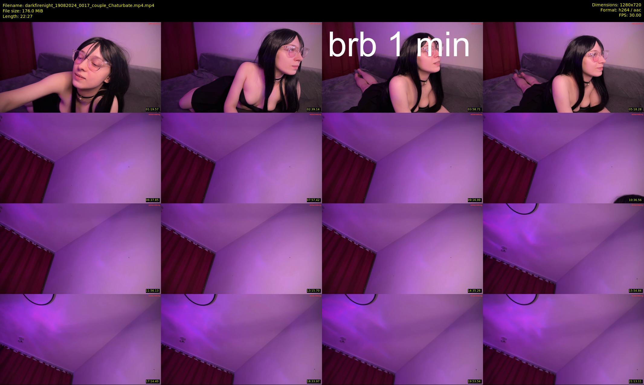 darkfirenight — 23 minute Chaturbate couple cam show recording, 720p, Aug 19, 2024