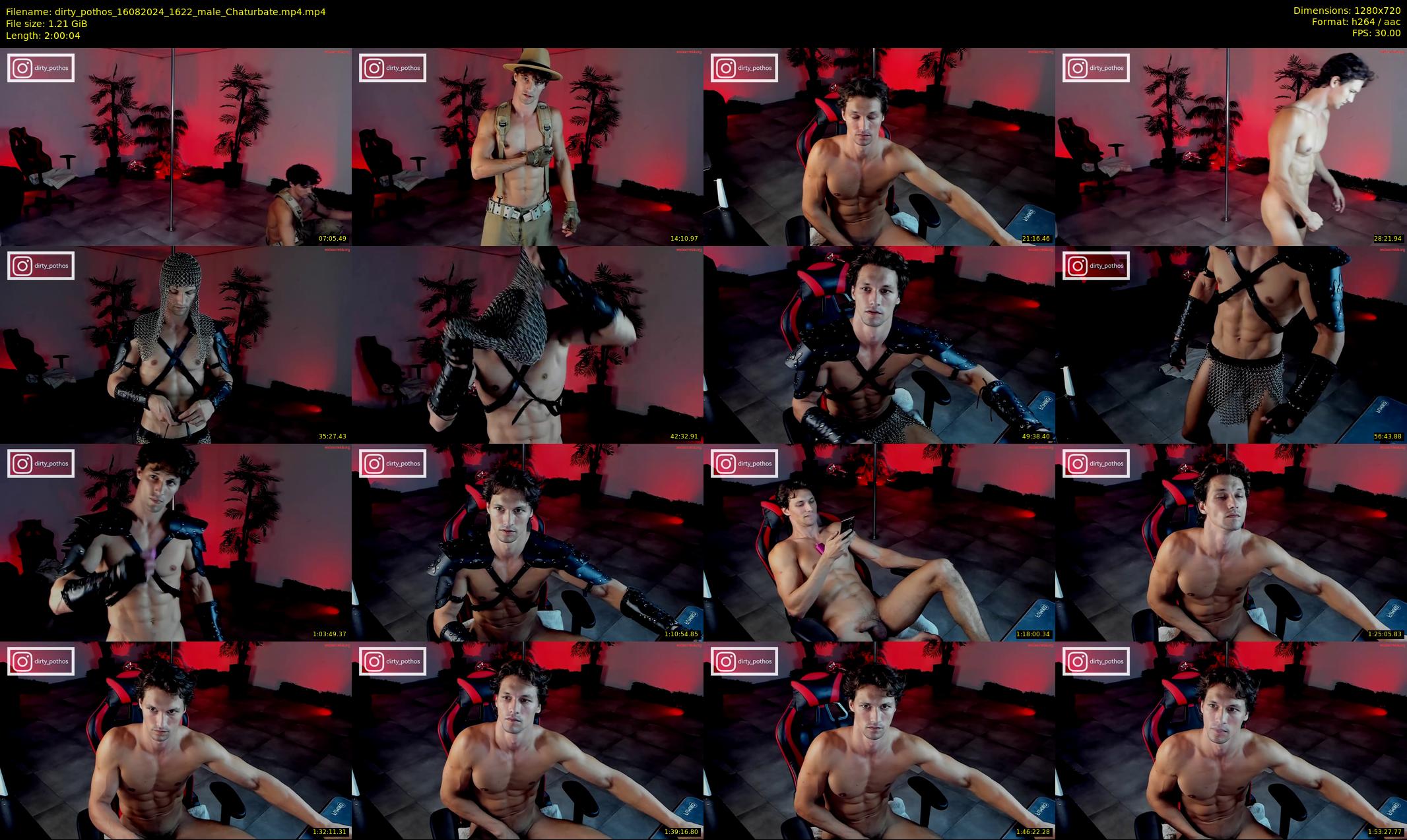 dirty_pothos — 121 minute Chaturbate male cam show recording, 720p, Aug 16, 2024