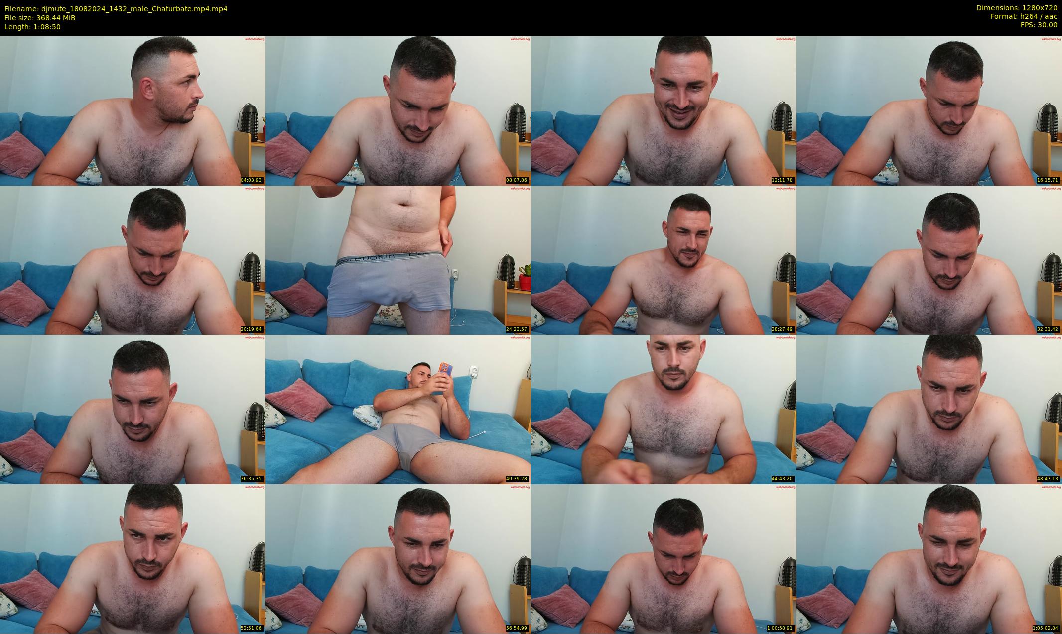 djmute — 69 minute Chaturbate male cam show recording, 720p, Aug 18, 2024