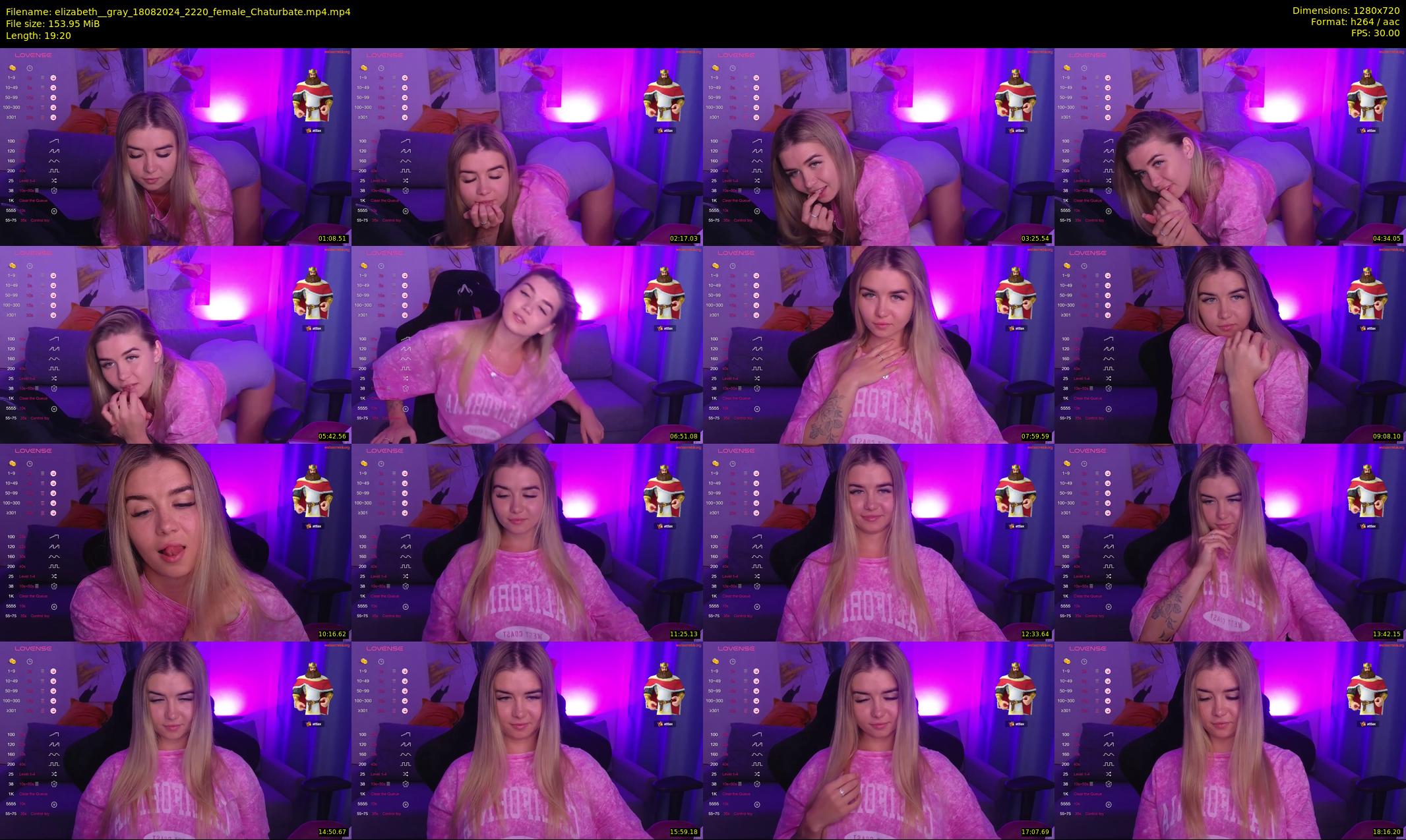 elizabeth__gray — 20 minute Chaturbate female cam show recording, 720p, Aug 18, 2024