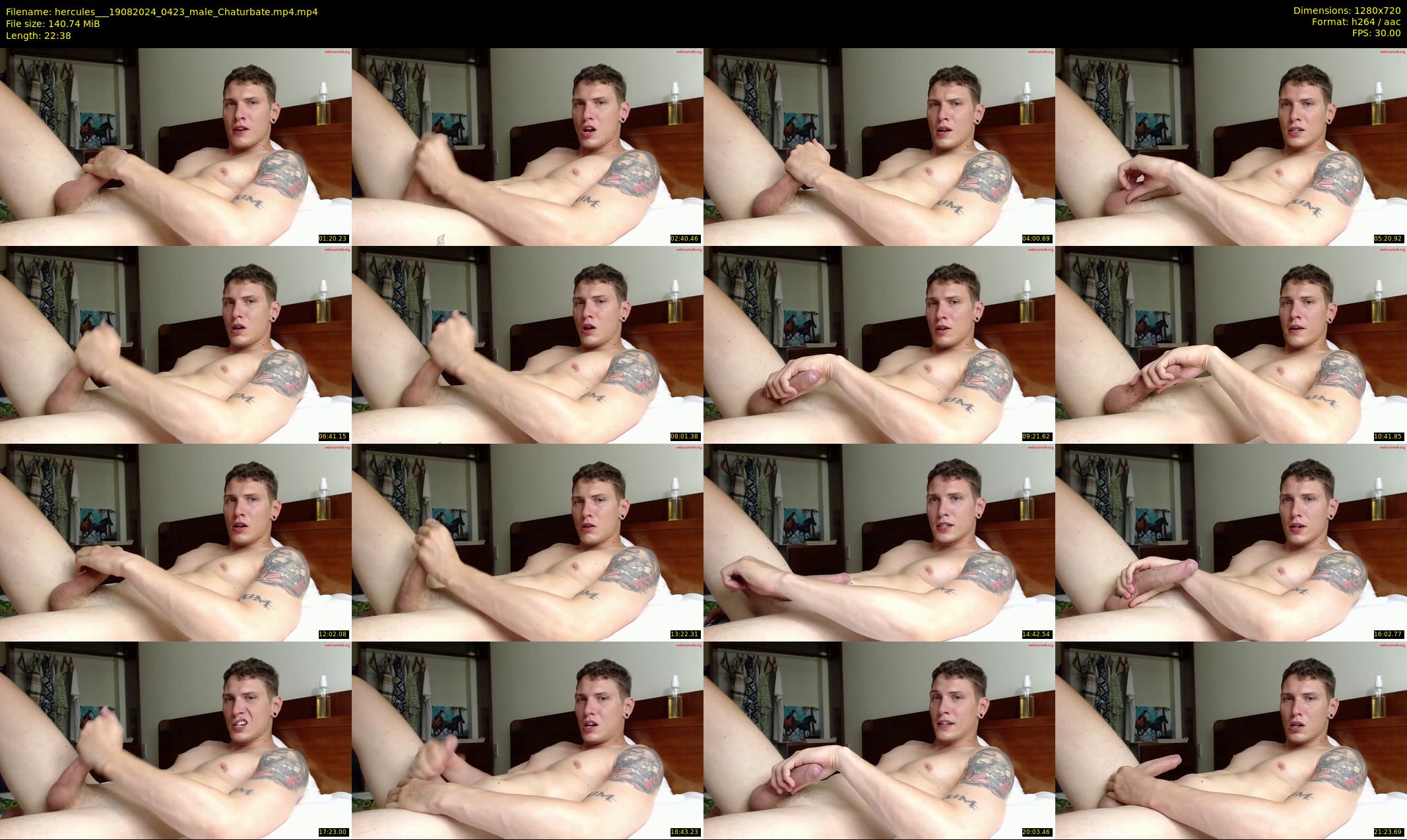 hercules__ — 23 minute Chaturbate male cam show recording, 720p, Aug 19, 2024