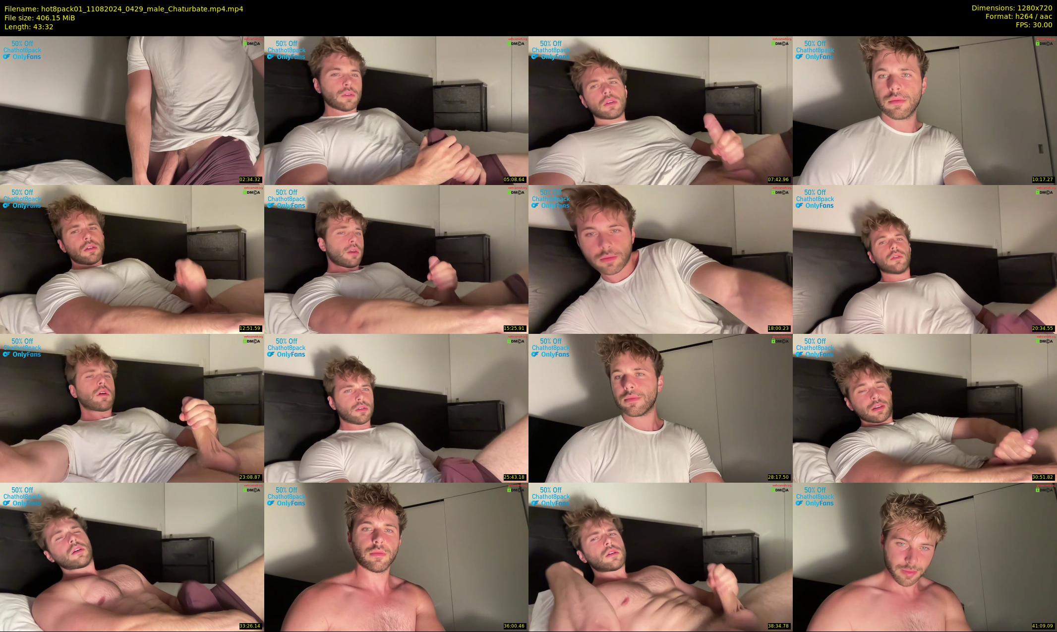 hot8pack01 — 44 minute Chaturbate male cam show recording, 720p, Aug 11, 2024