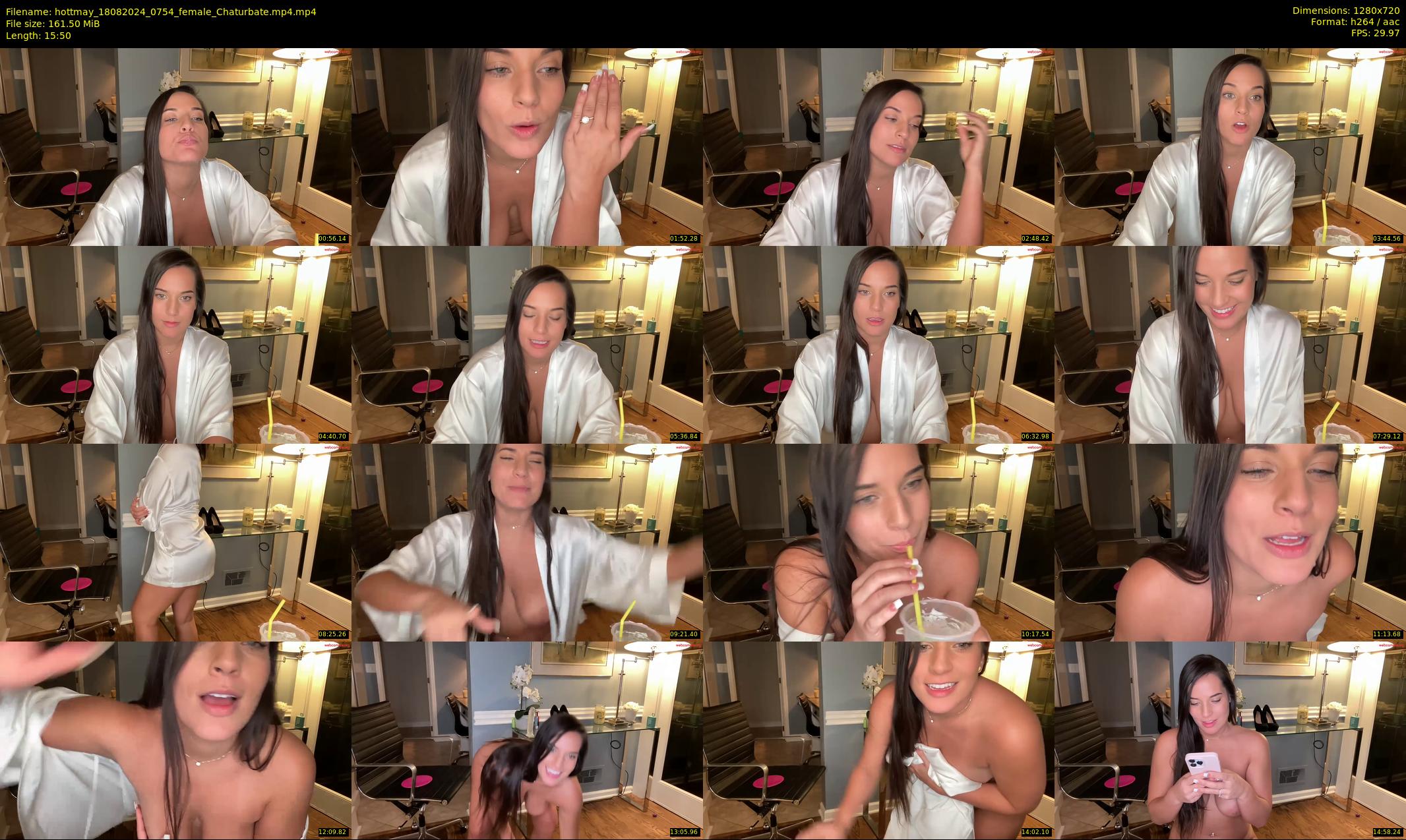 hottmay — 16 minute Chaturbate female cam show recording, 720p, Aug 18, 2024