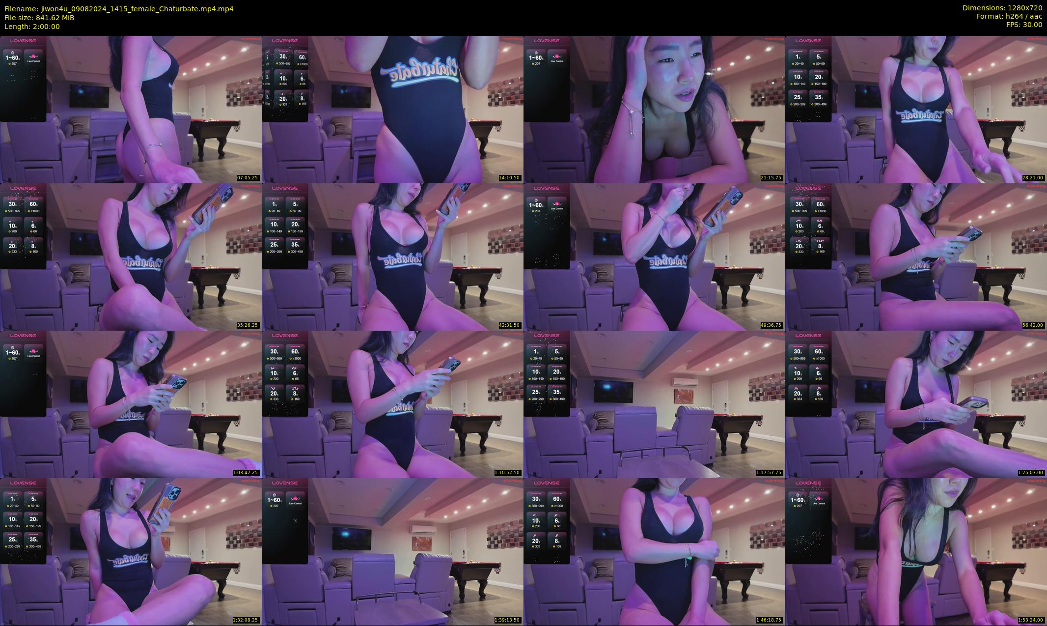 jiwon4u — 120 minute Chaturbate female cam show recording, 720p, Aug 9, 2024