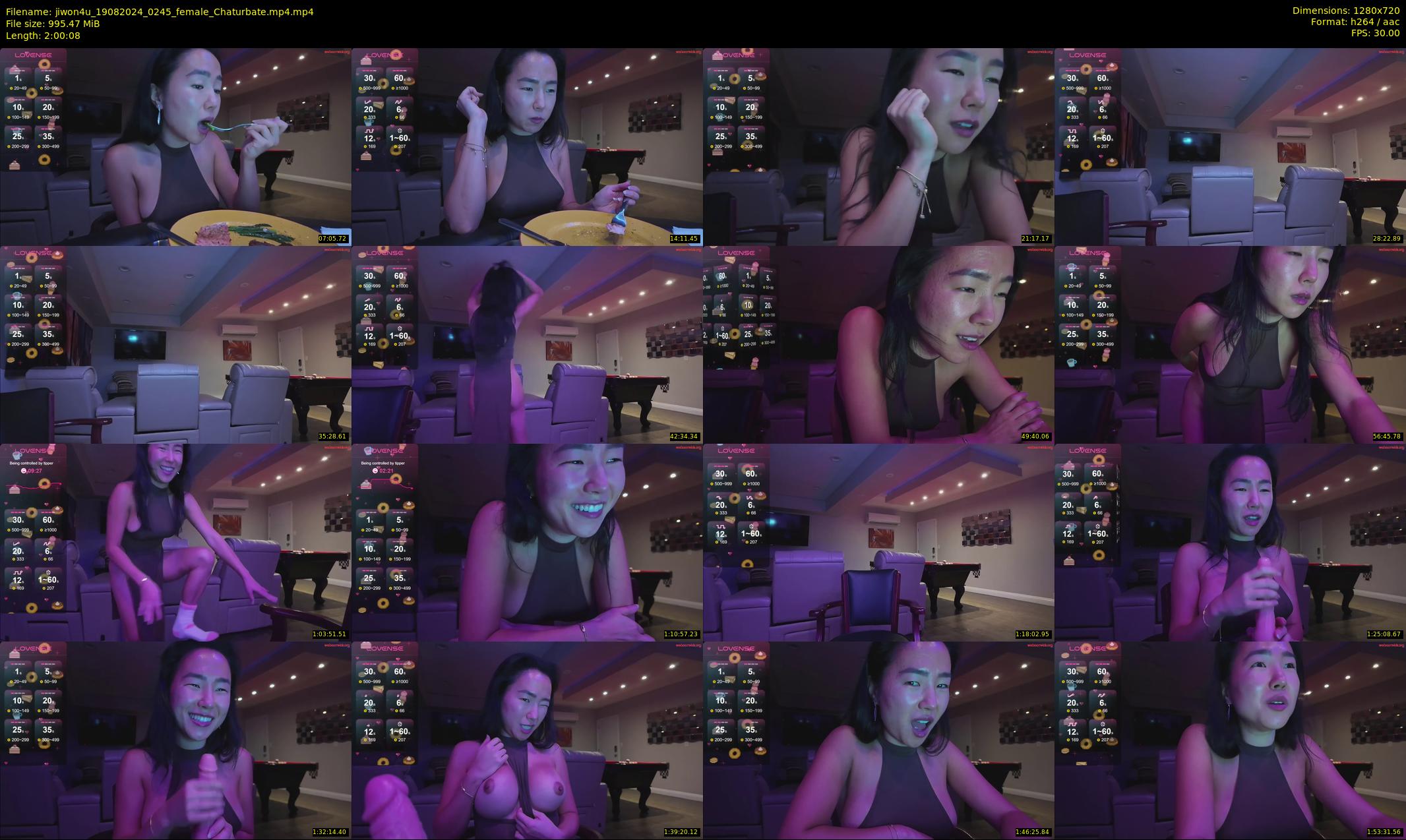 jiwon4u — 121 minute Chaturbate female cam show recording, 720p, Aug 19, 2024