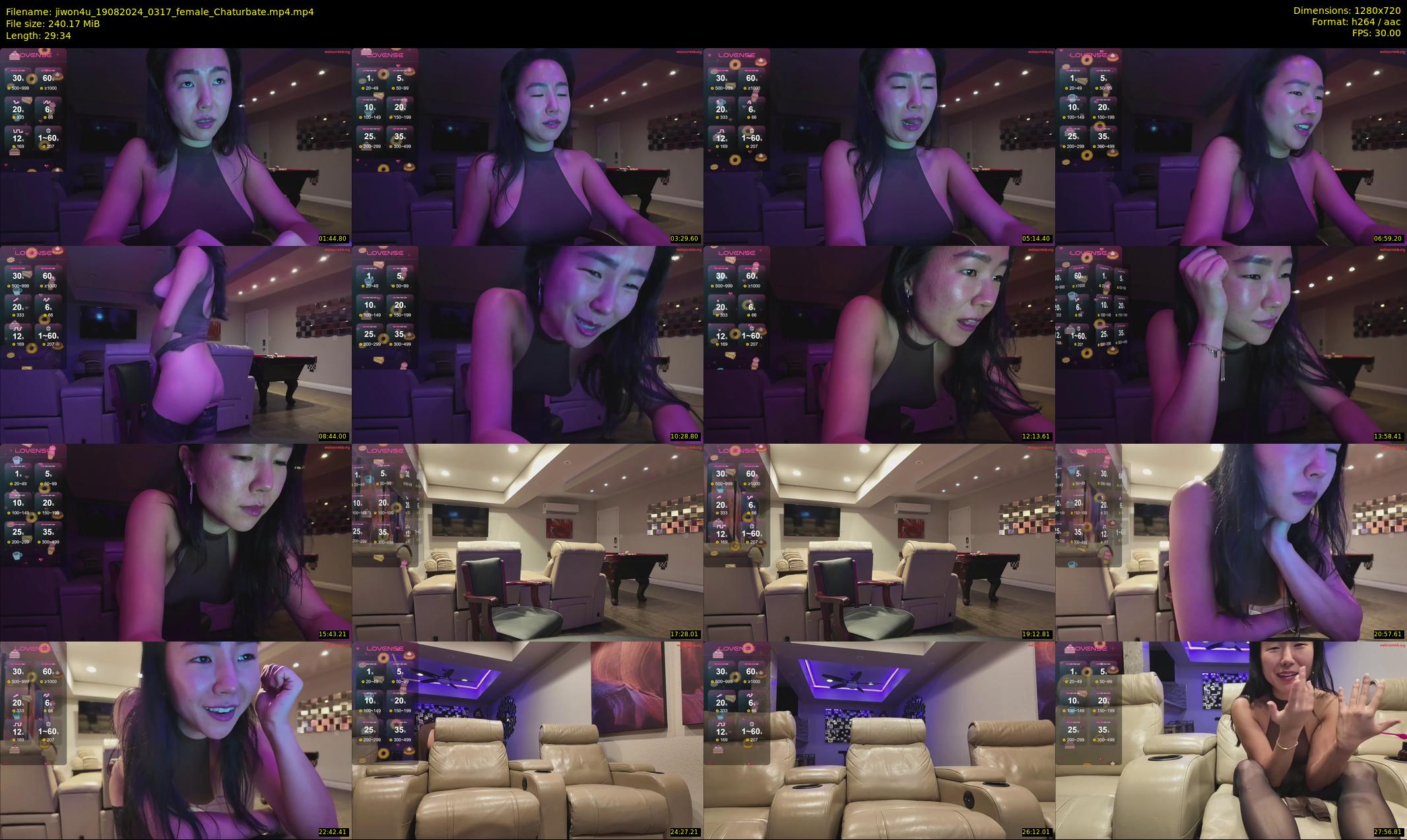 jiwon4u — 30 minute Chaturbate female cam show recording, 720p, Aug 19, 2024