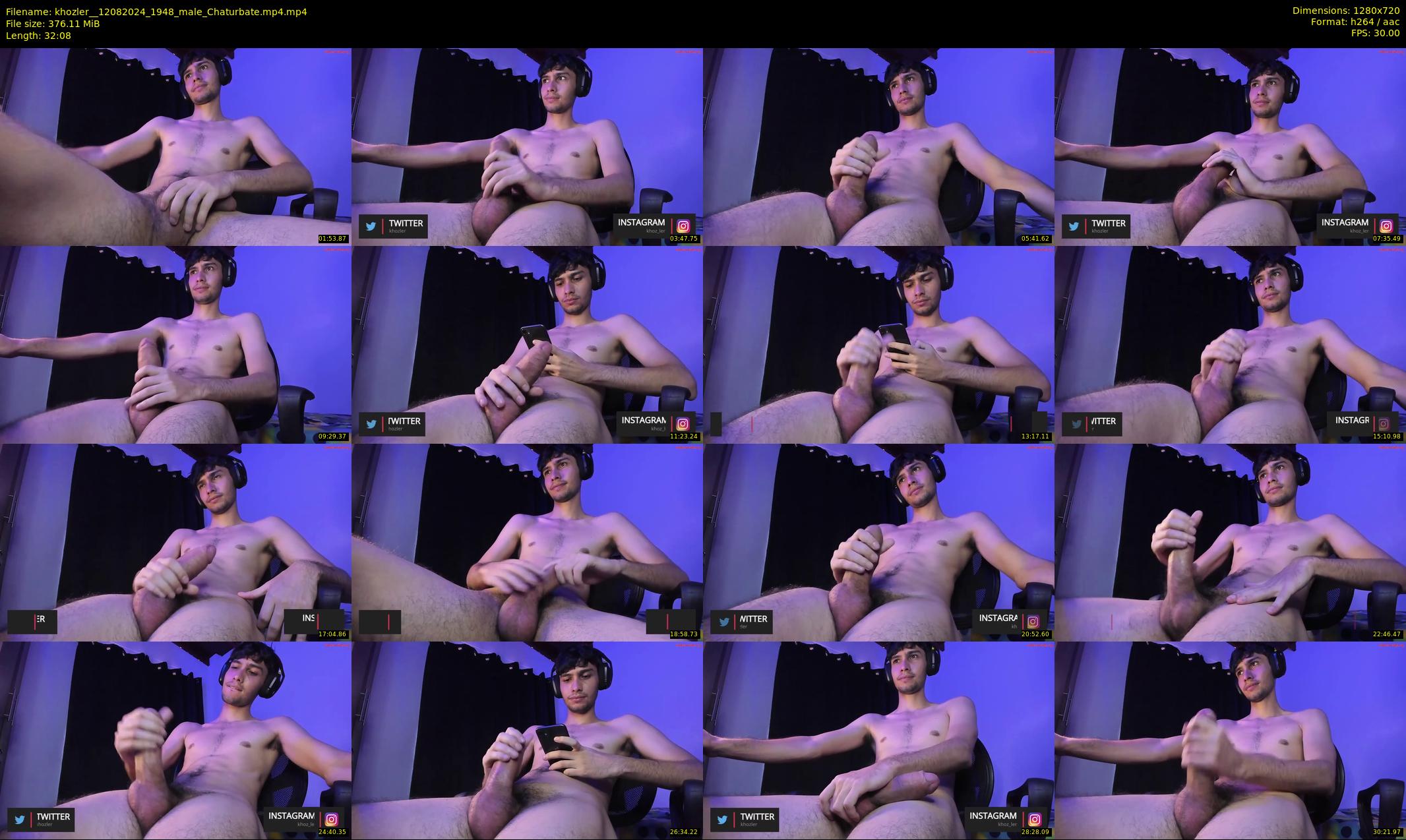 khozler_ — 33 minute Chaturbate male cam show recording, 720p, Aug 12, 2024